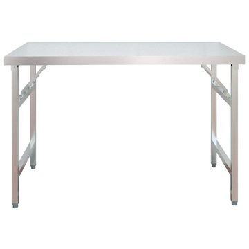 TOP! Unterschrank Küchen-Arbeitstisch mit Aufsatzboard 120x60x145 cm Edelstahl