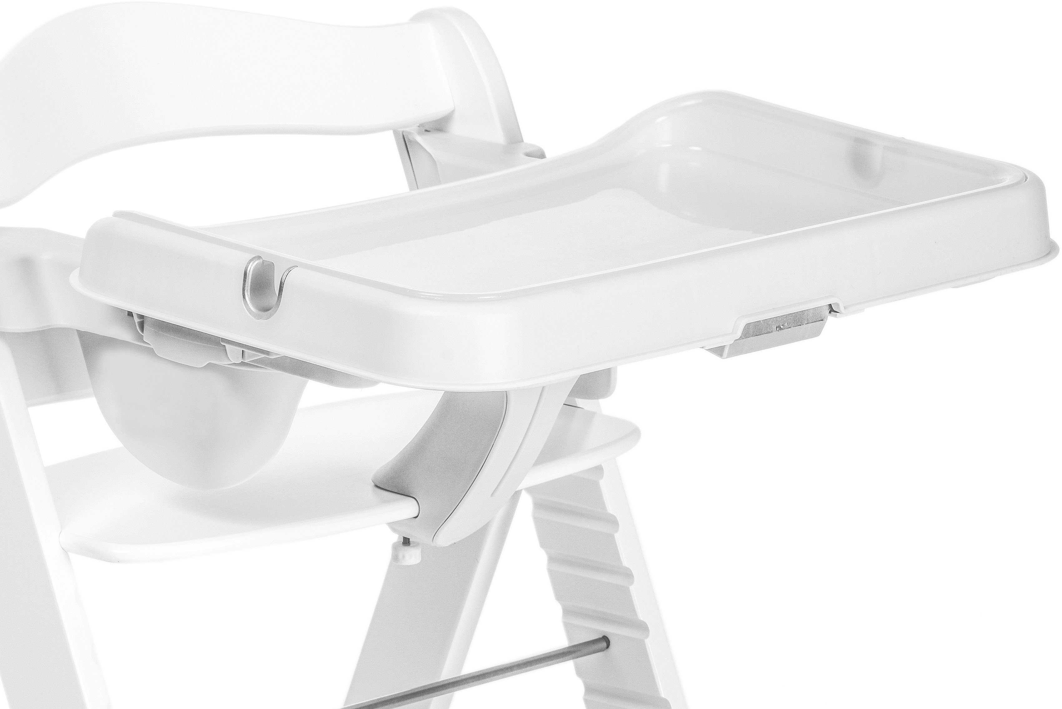 Hauck Hochstuhltablett Alpha Tray Tischaufsatz, weiß, Kunststoff, für Hochstühle Alpha+ und Beta+