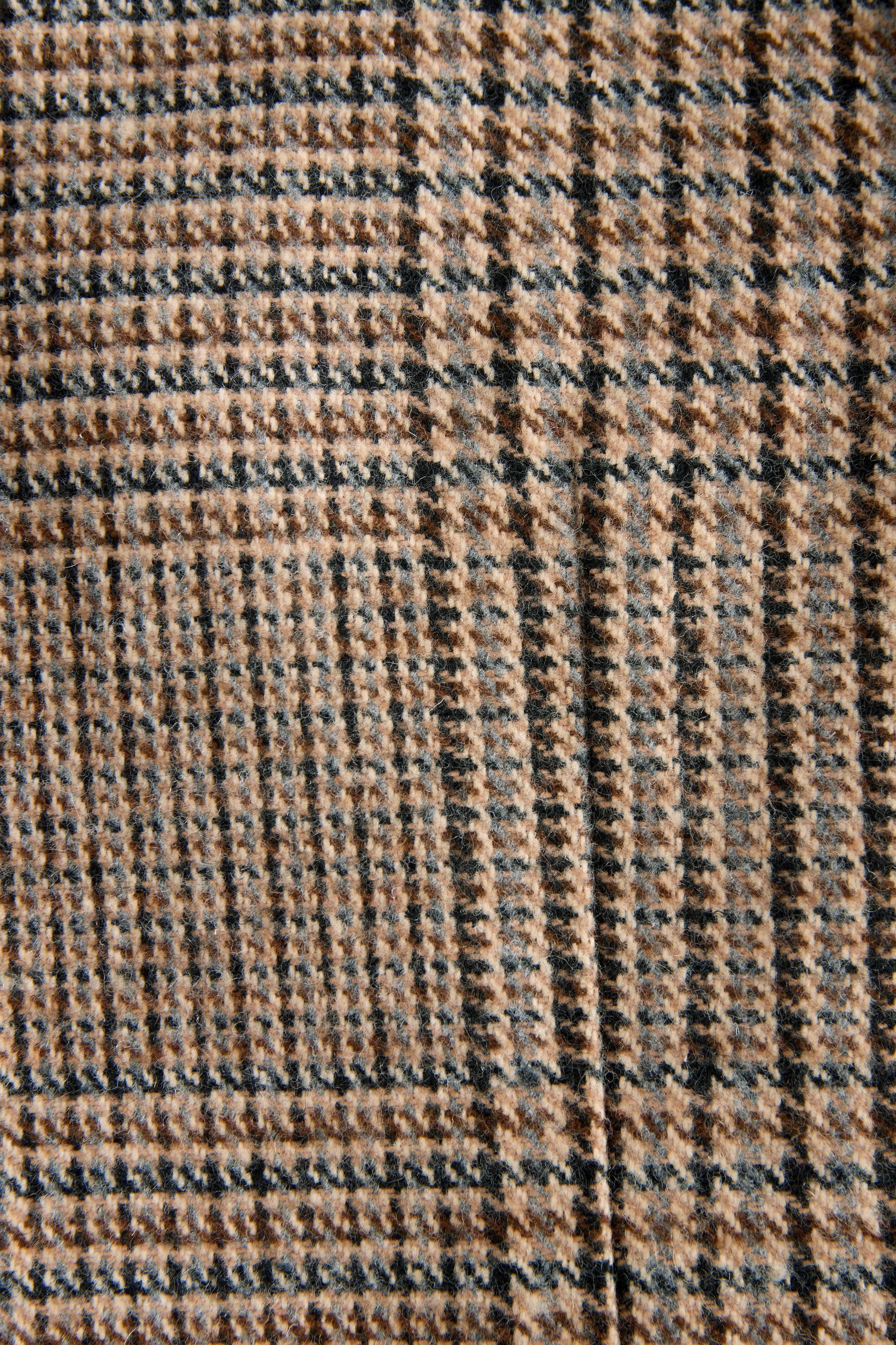 Next Jackenblazer Kariertes Regular Fit Sakko aus Wollmischgewebe (1-tlg) günstig online kaufen