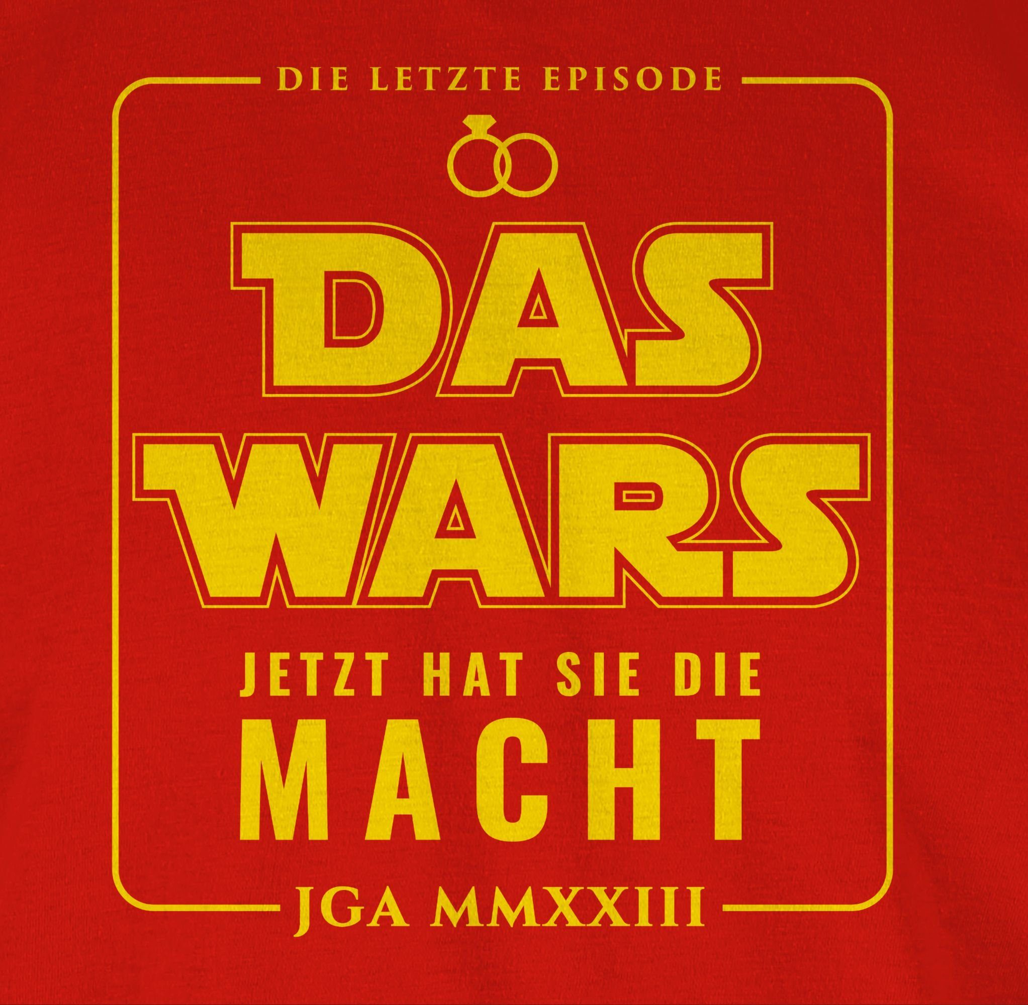 hat JGA Rot Das T-Shirt 03 Jetzt Wars JGA 2023 Männer Macht Shirtracer die sie