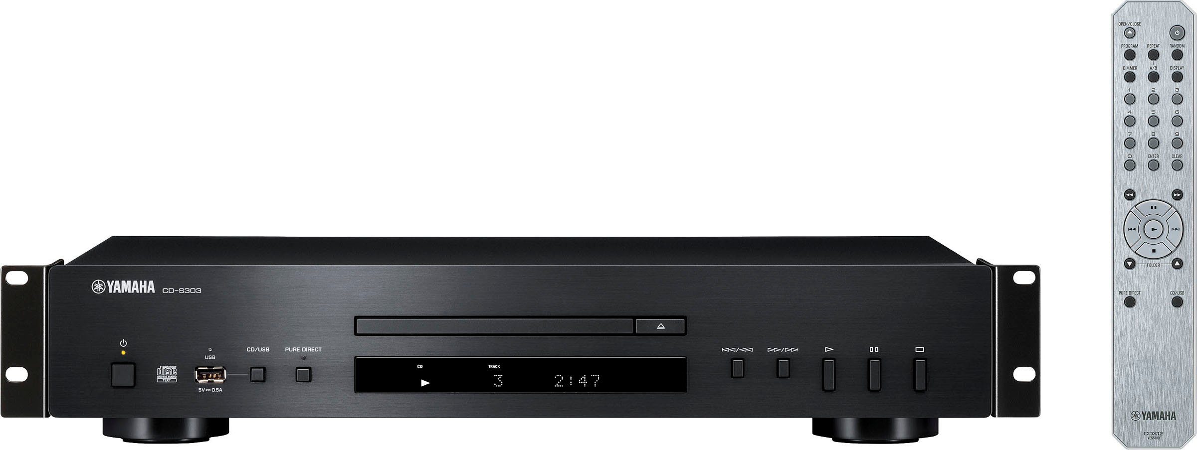 Yamaha CD-S303 CD-Player (CD, Displaybeleuchtung, USB-Audiowiedergabe)