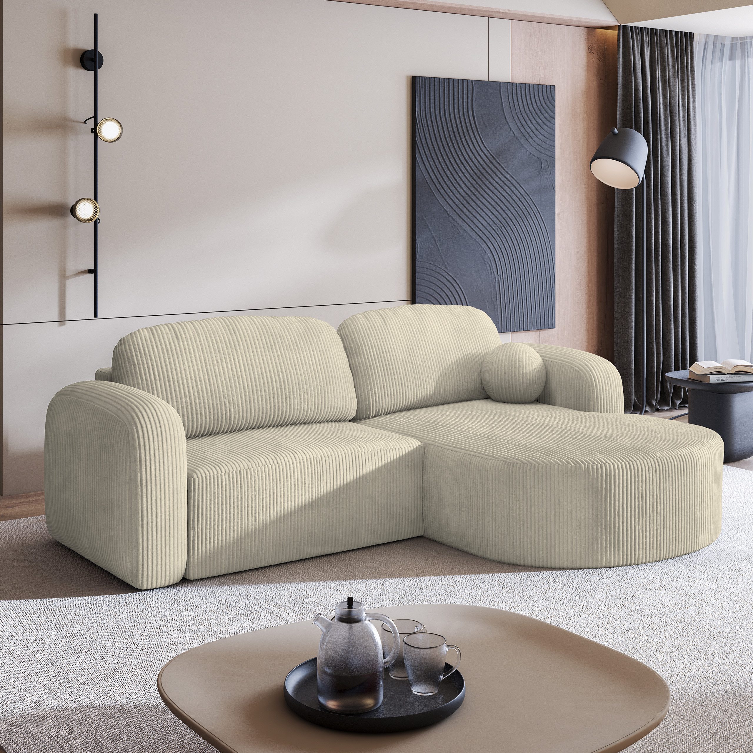 Masseno Ecksofa AMILIA mit Schlaffunktion L-Form, günstig online kaufen