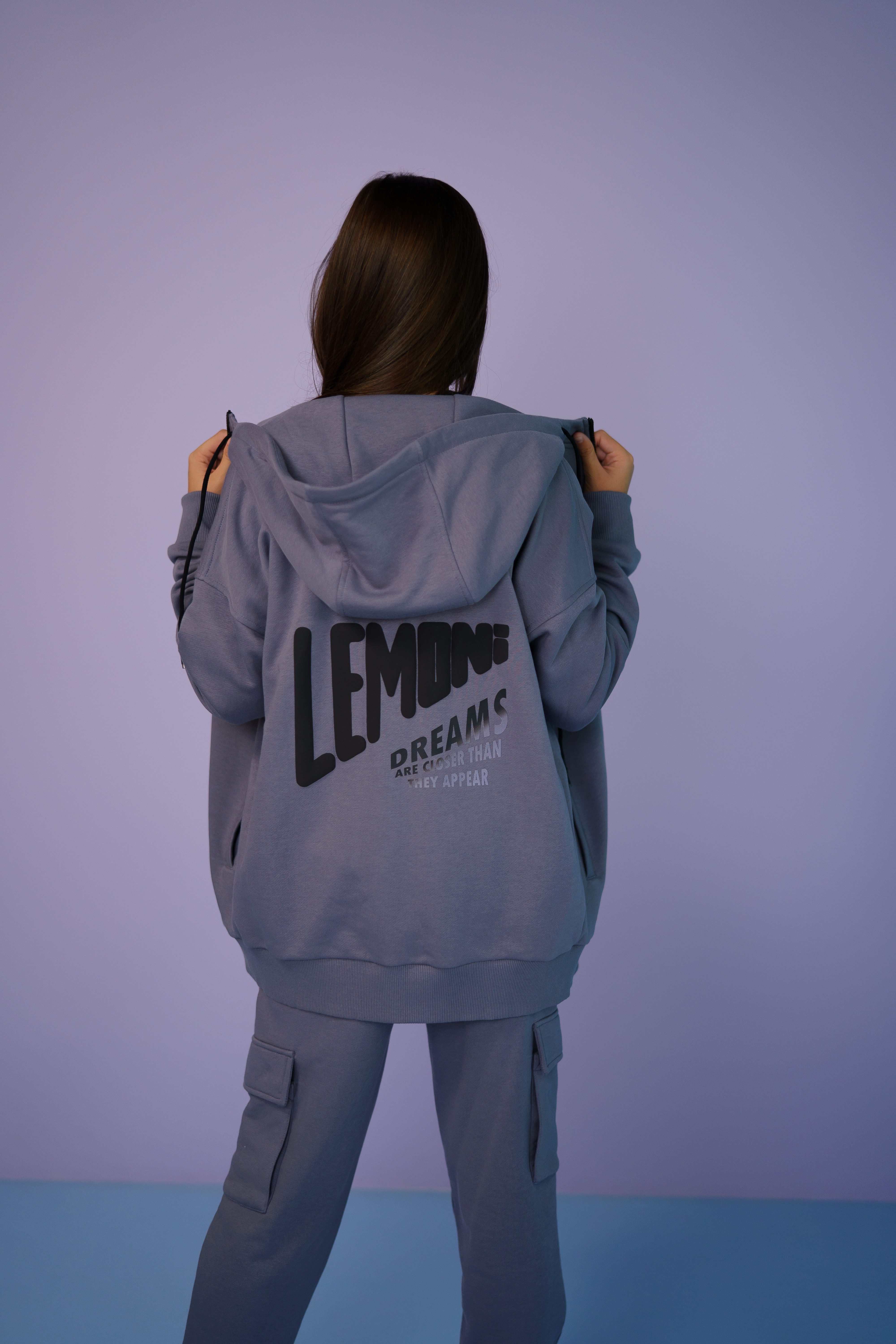 LEMONI Kapuzensweatjacke Unisex Zip-Hoodie in Urban-Style günstig online kaufen