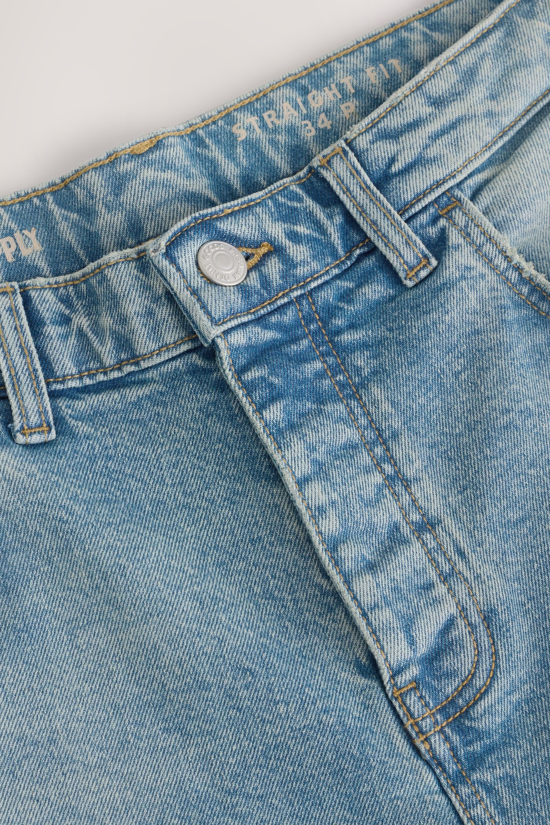 Next Straight-Jeans Authentic Straight Fit Stretchjeans, Vintage-Look (1-tlg)