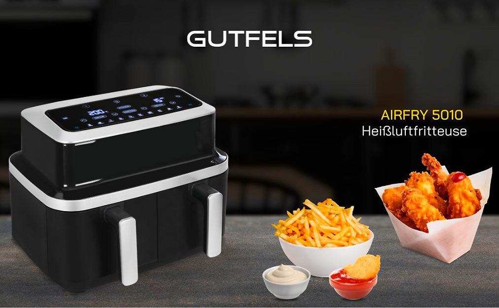 Gutfels Fritteuse, 2600 W, 8,5 L · 2x 4,2 L