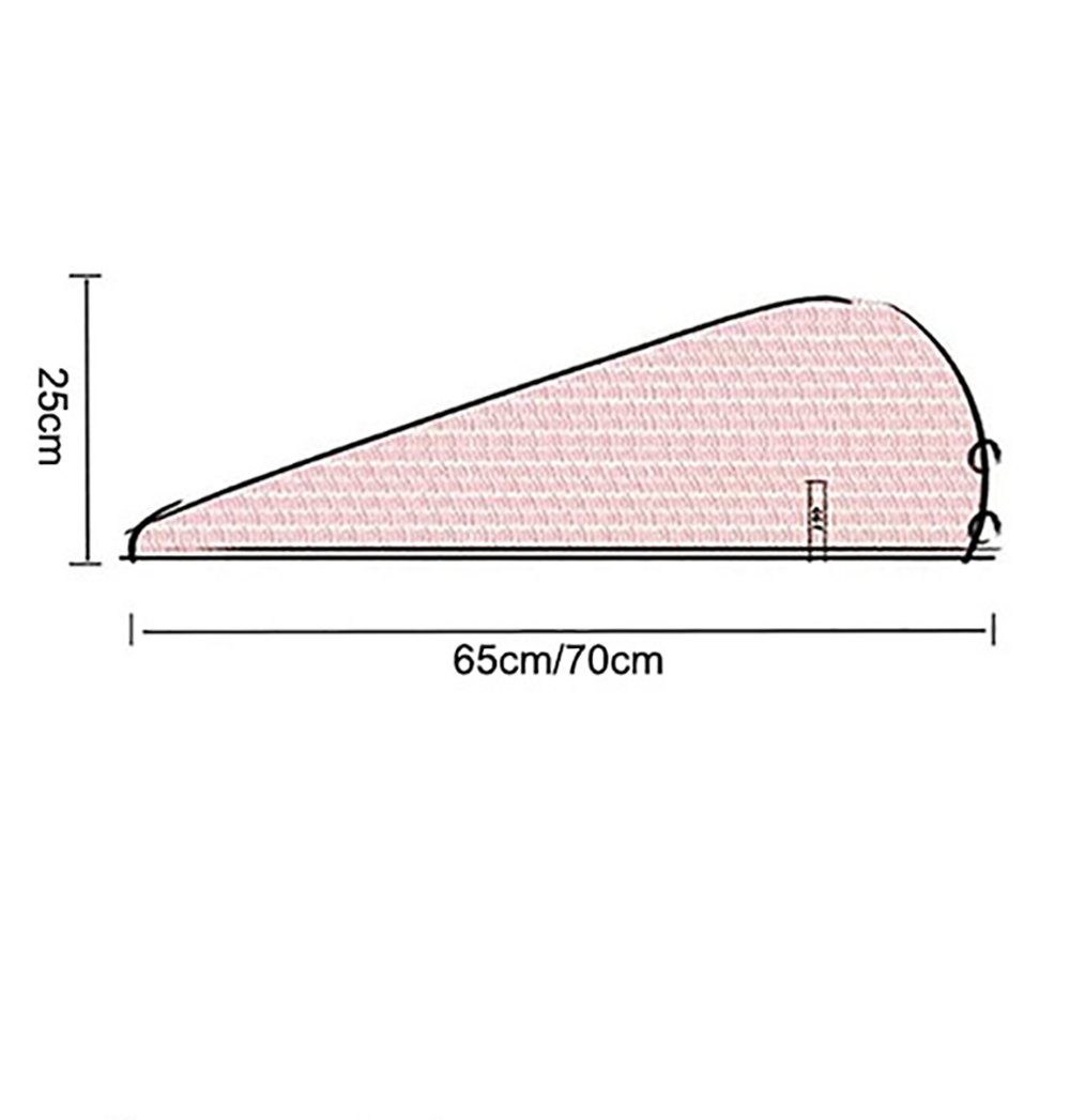 3 UG trockenes Stück absorbieren Turban-Handtuch Mikrofaser-Trockenhaarkappe Duschhaube Haar L.Ru für (1-St), Wasser,