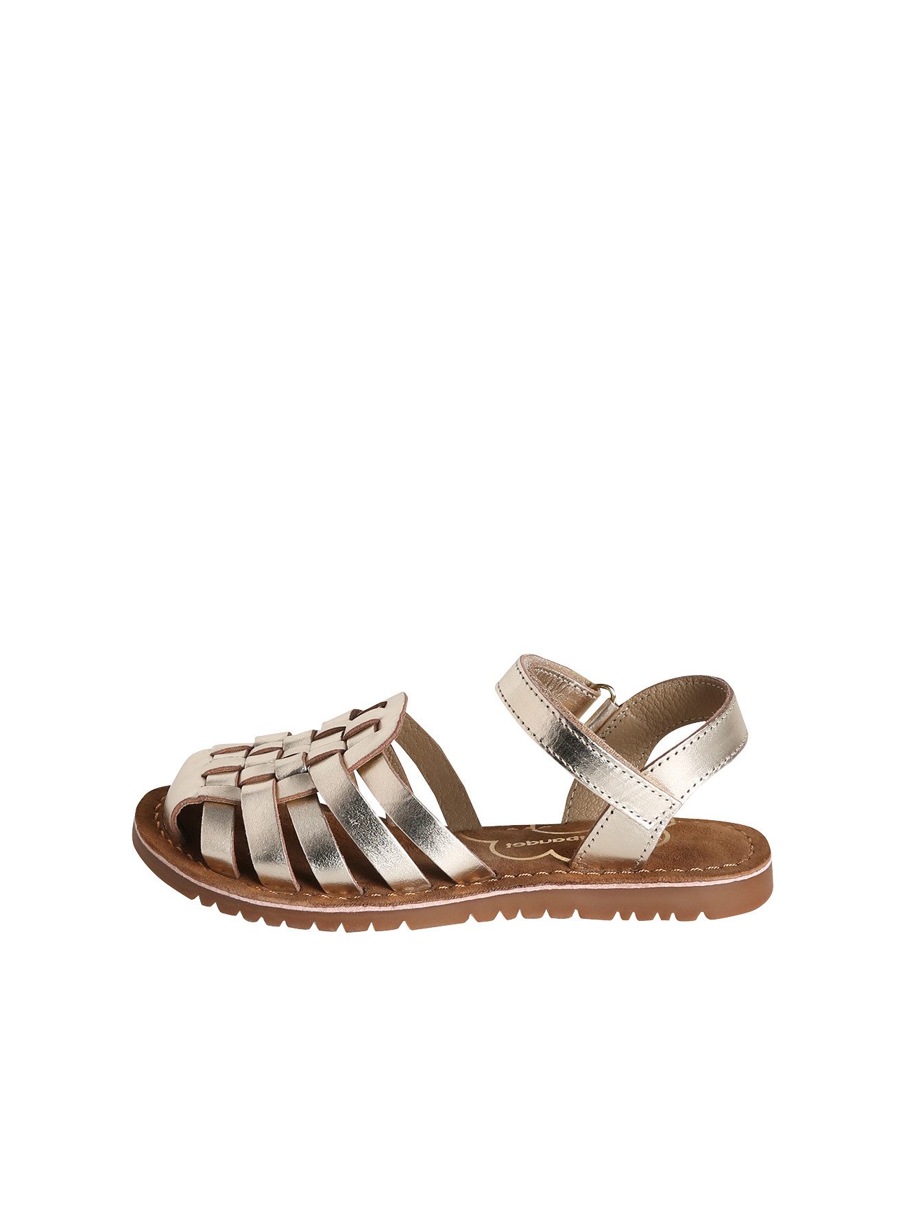 vertbaudet Kinder Ledersandalen mit Klettriemen Sandale
