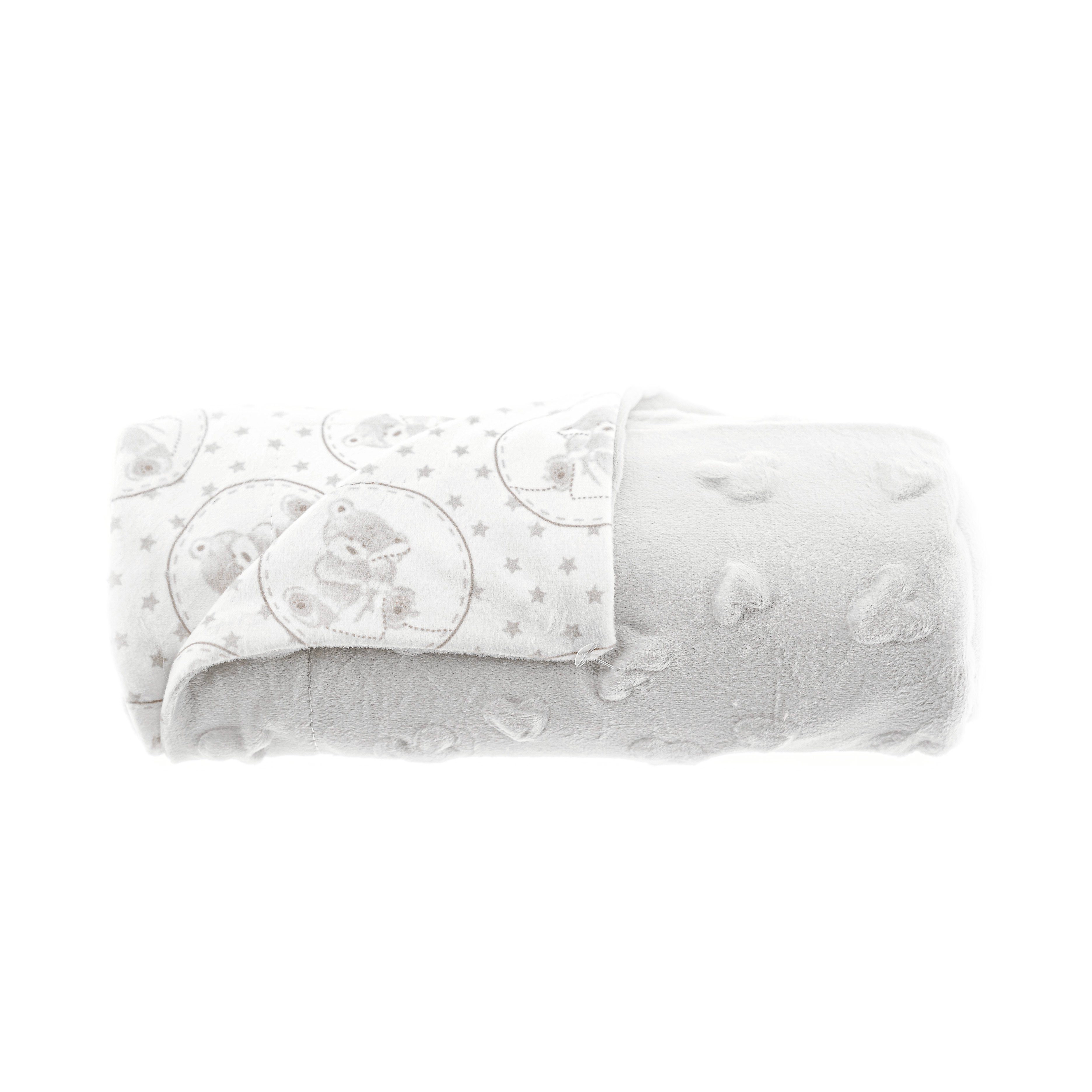 Babydecke Babydecke Doppellagig 75cm x 100cm mit Bären Mustern und Motiven
