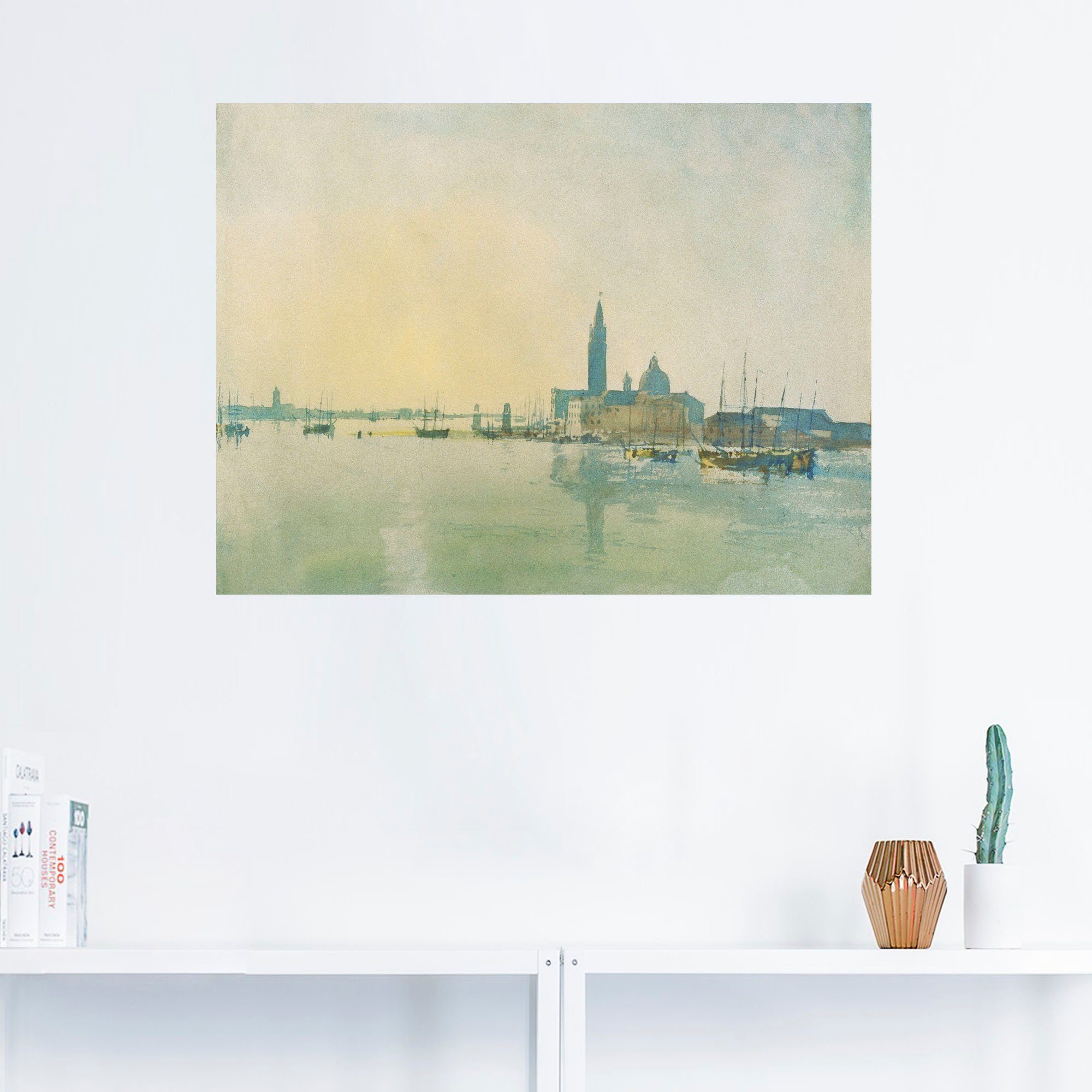 in Wandbild (1 St), Leinwandbild, Poster versch. oder Wandaufkleber Artland Europa in Morgenstimmung Größen als Venedig.,