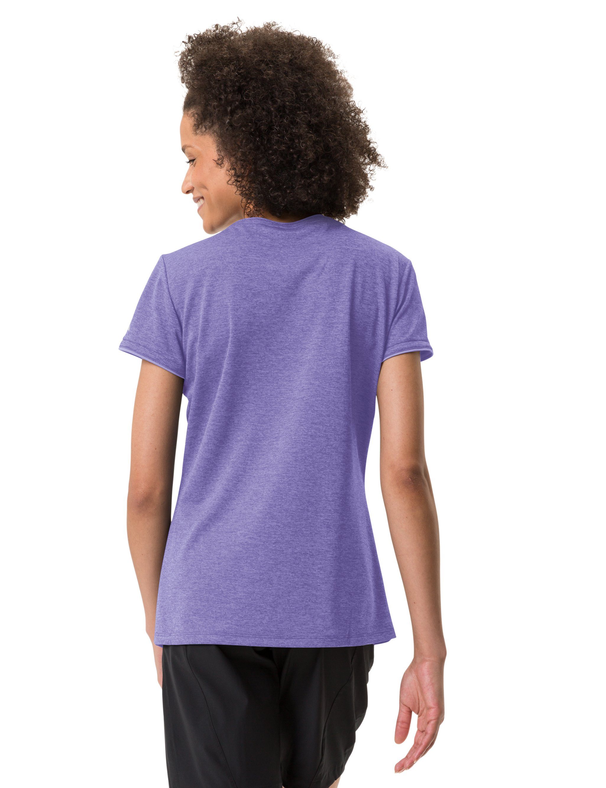 T-Shirt (1-tlg) Women's limonium Grüner Essential T-Shirt Knopf VAUDE