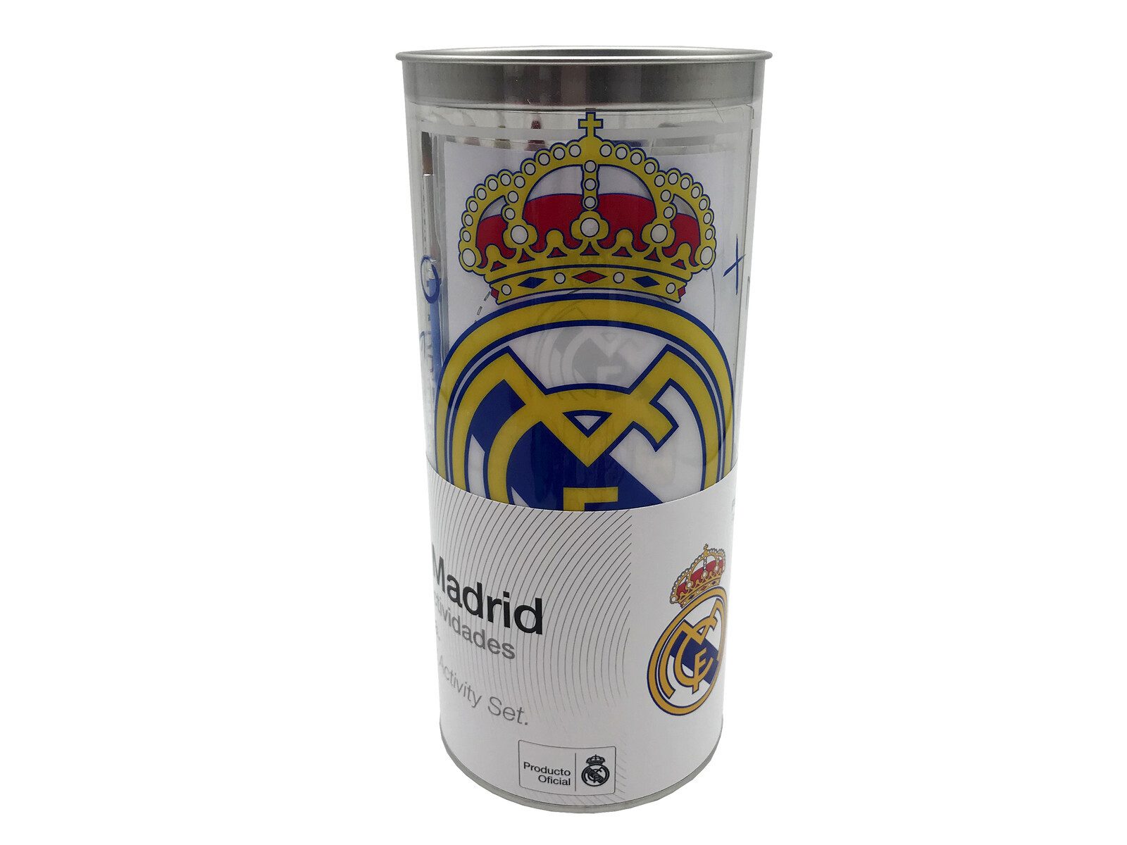Real Madrid Kreativset Aktivitätsset Dose mit Malzubehör und Schreibwaren