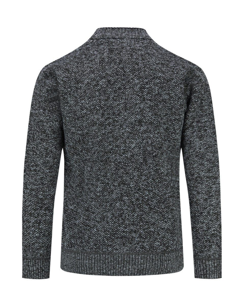 Allthemen Cardigan Herren Strickjacke mit V Ausschnitt Grobstrick Cardigan mit Knöpfen
