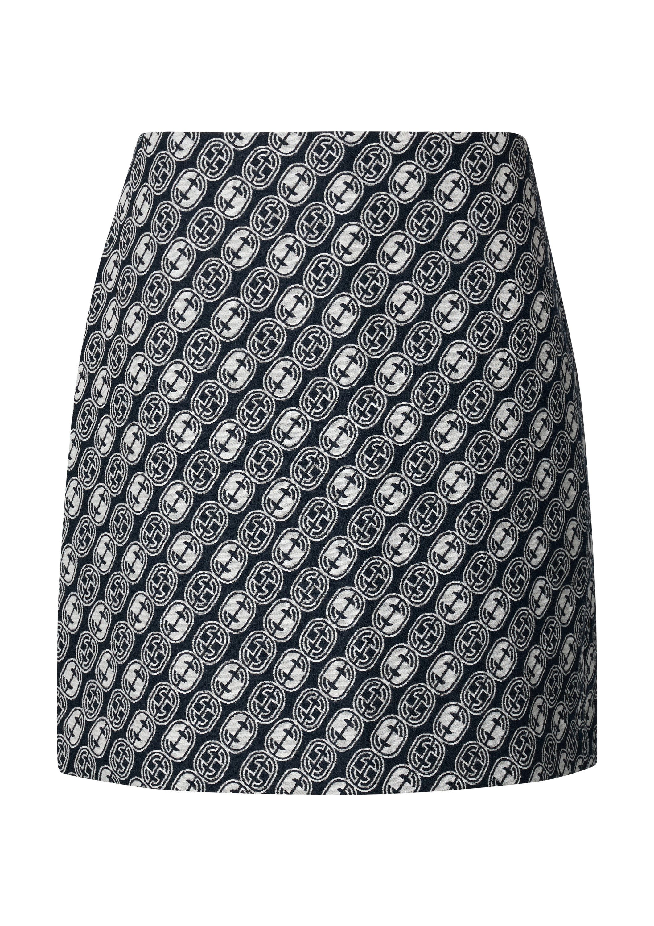 comma Minirock Rock Minirock mit Icon-Muster