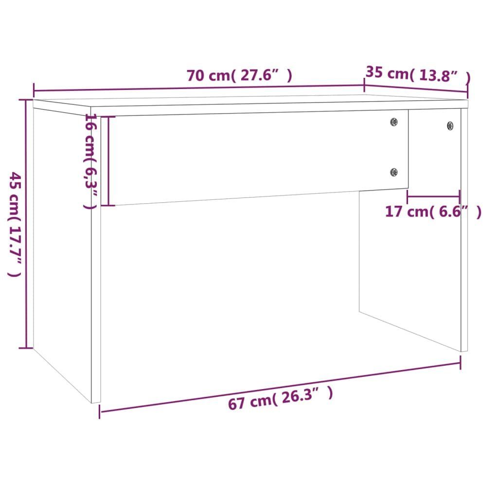 74,5x40x141 cm furnicato Hochglanz-Weiß (1-St) Schminktisch-Set Schminktisch