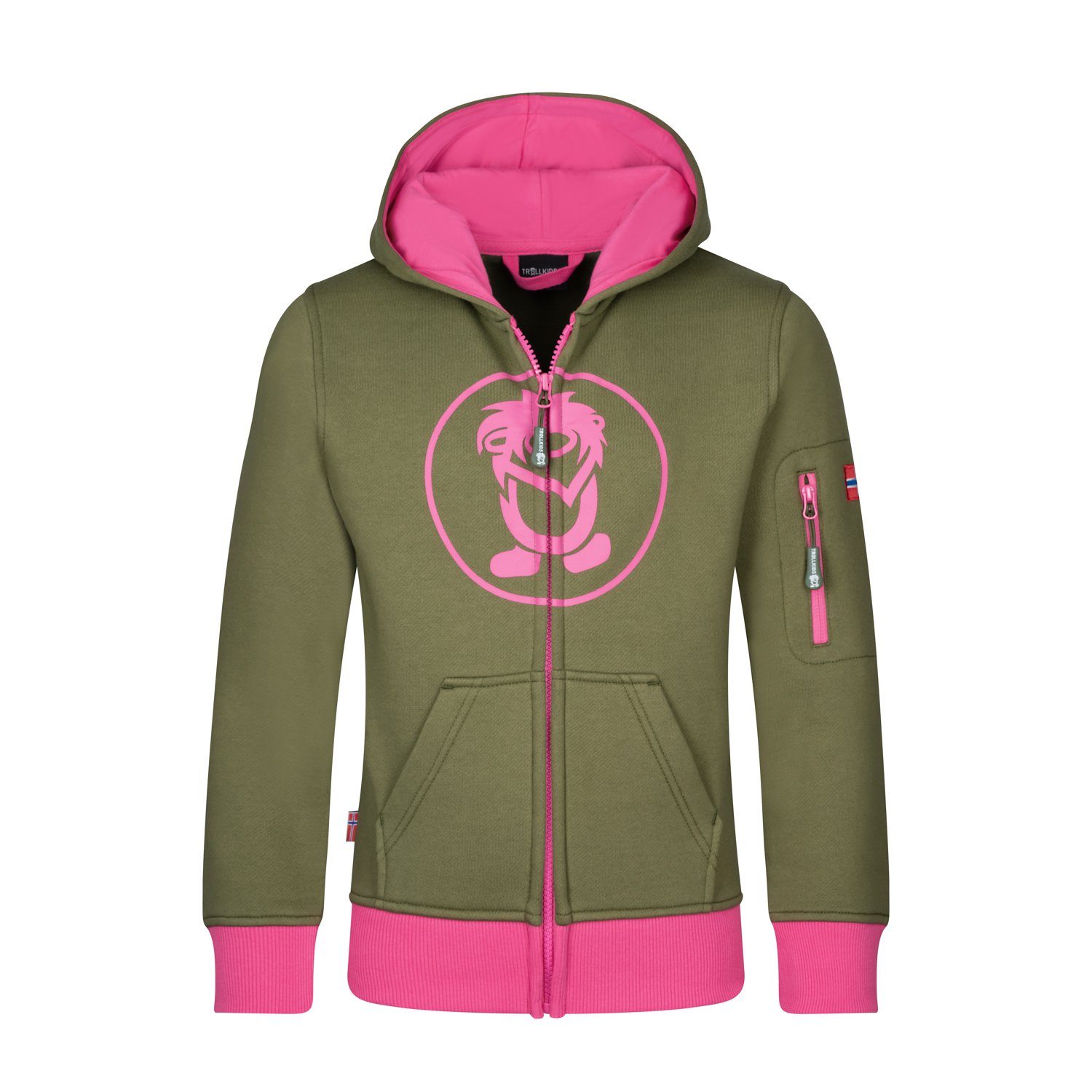 Dunkle Olive/Hellmagenta