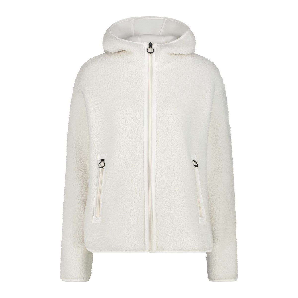 CMP Kapuzensweatshirt WOMAN JACKET FIX HOOD B.CO GESSO günstig online kaufen