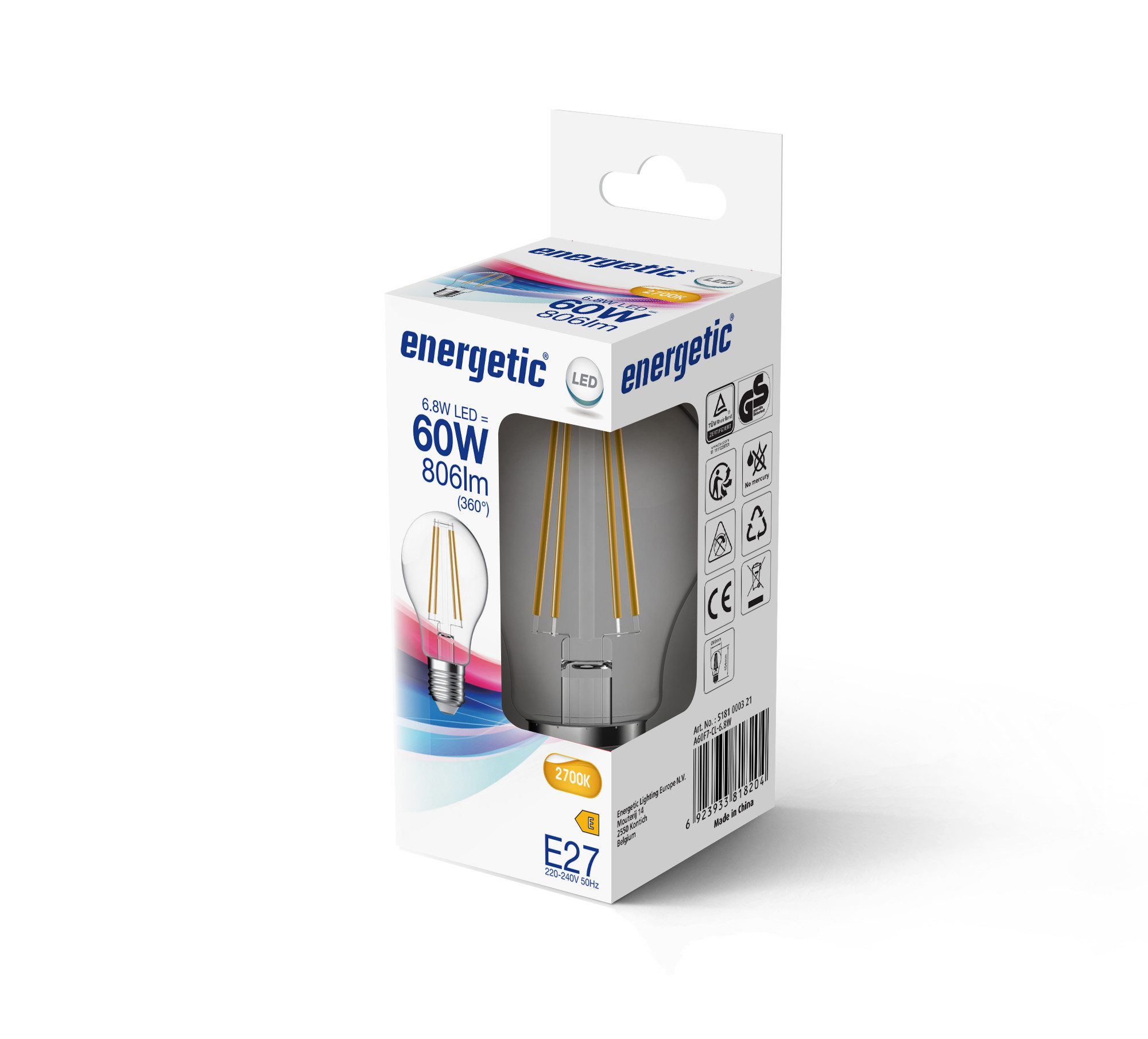 ENERGETIC LED-Leuchtmittel E27 A60 Lampe 2700 günstig online kaufen