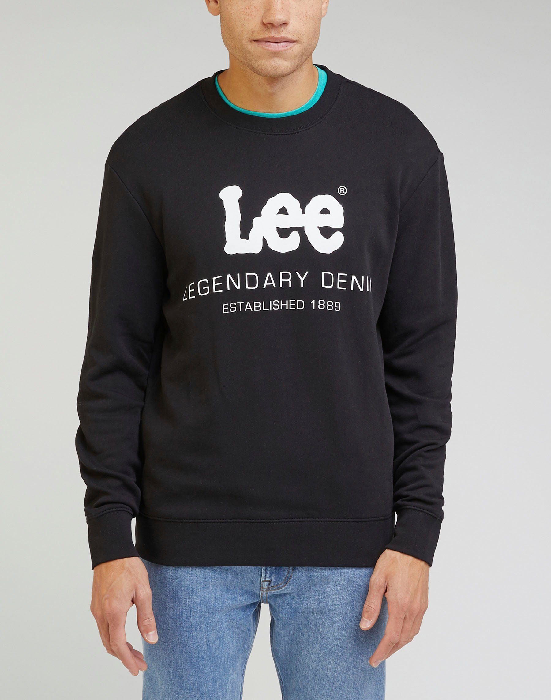 Lee® Sweatshirt LEGENDARY DENIM CREW black