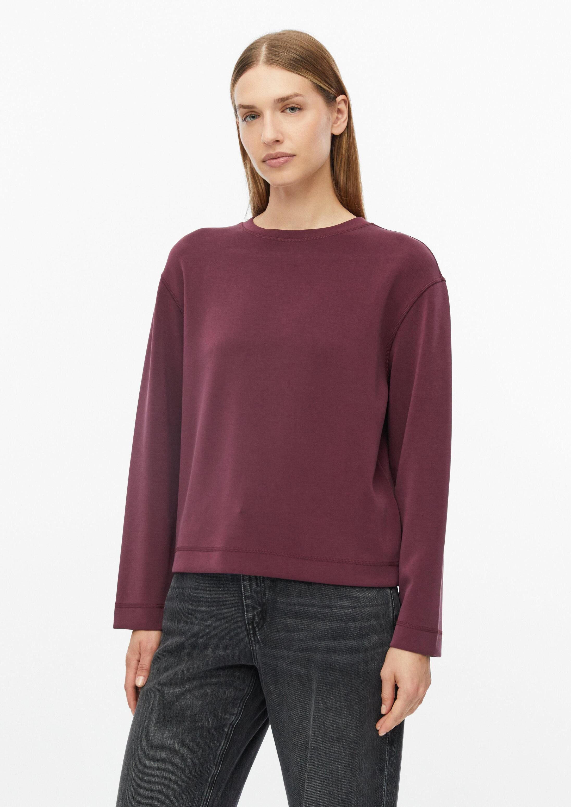 s.Oliver Sweatshirt Sweatshirt Scuba-Sweatshirt mit weitem Arm