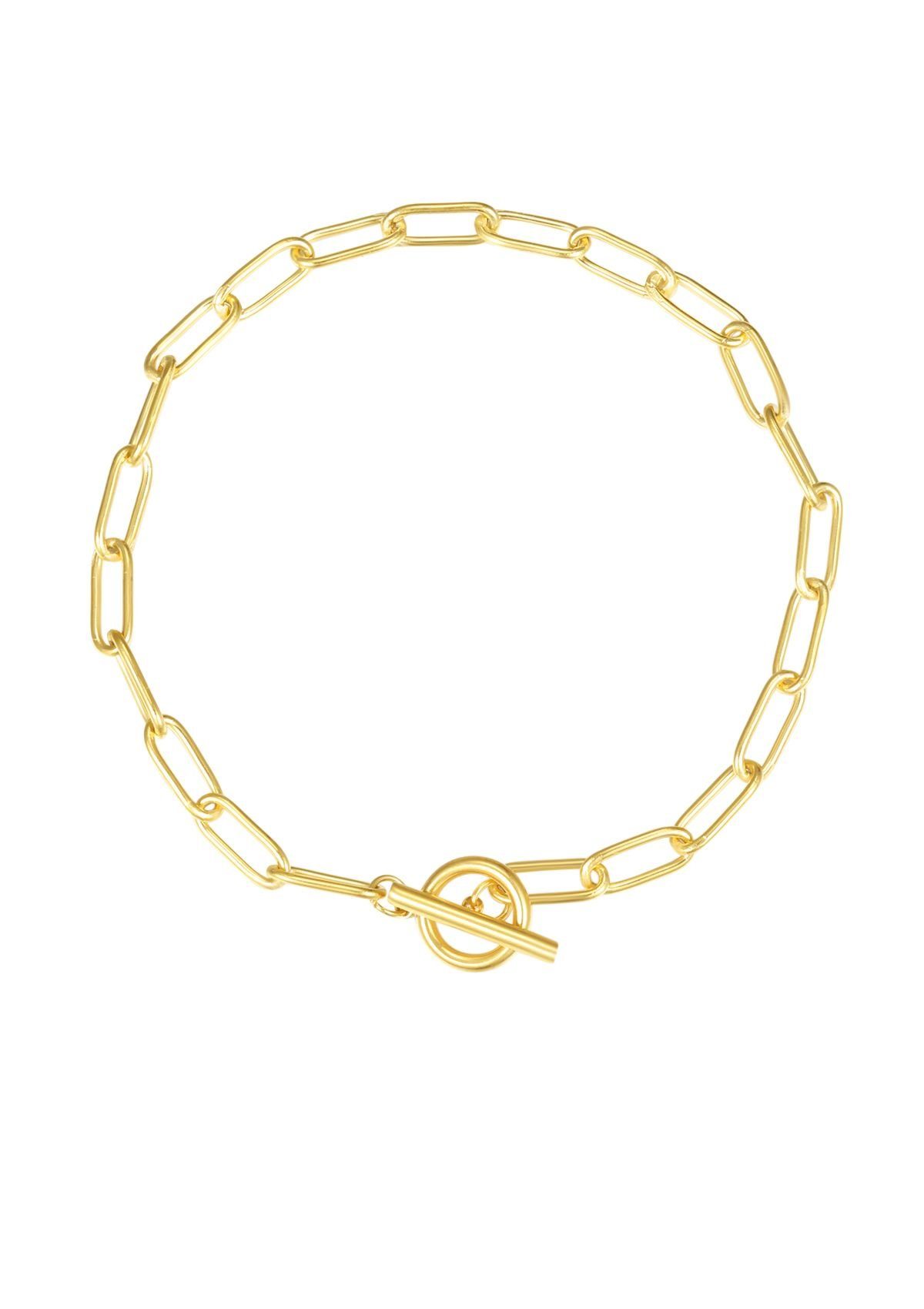 12 Stück Paperclip-Armbänder – Verstellbar, In Silber & Gold, Mit Karabinerverschluss, 21 Cm