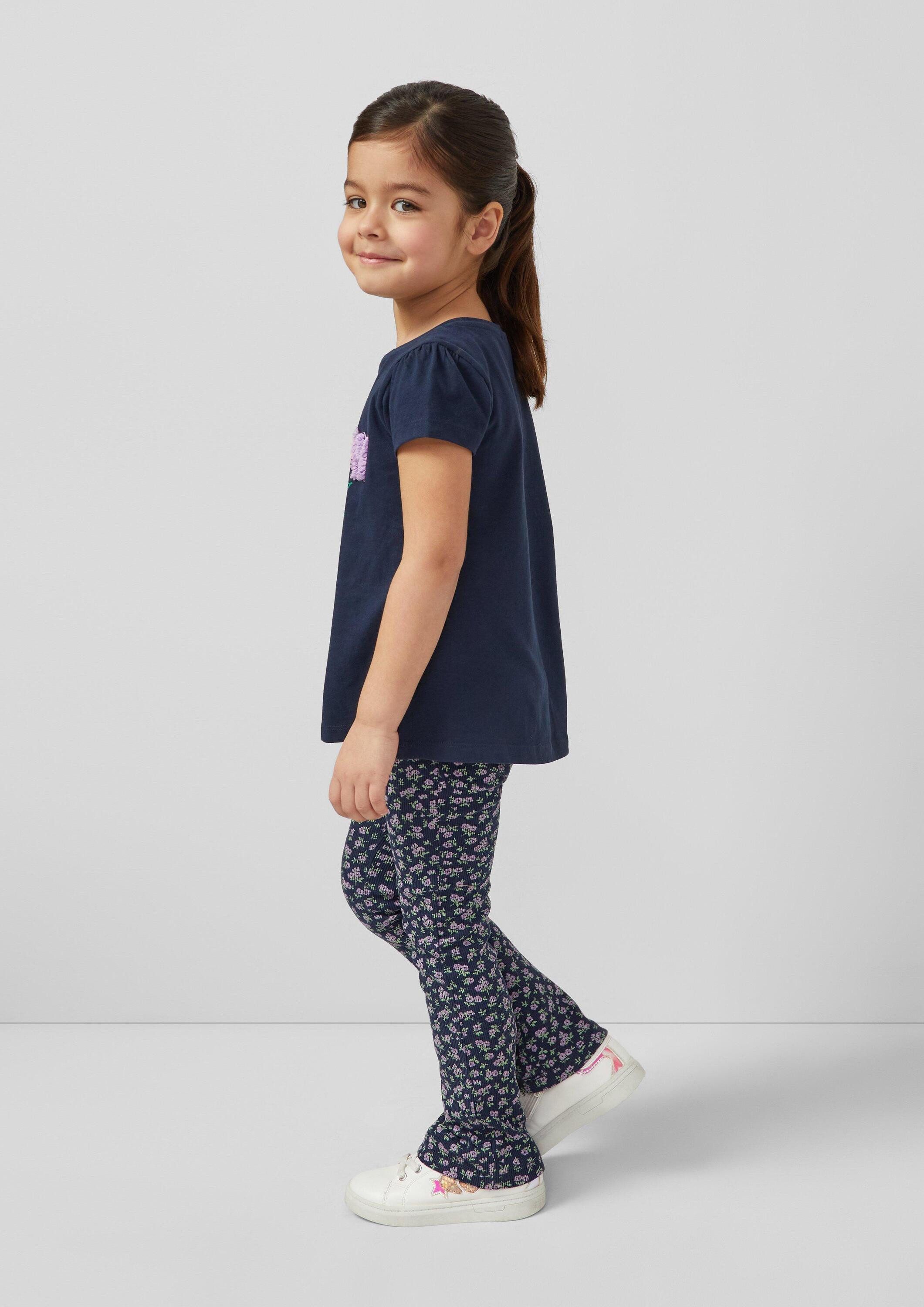 s.Oliver Leggings Leggings Ripp-Leggings mit Flared Leg