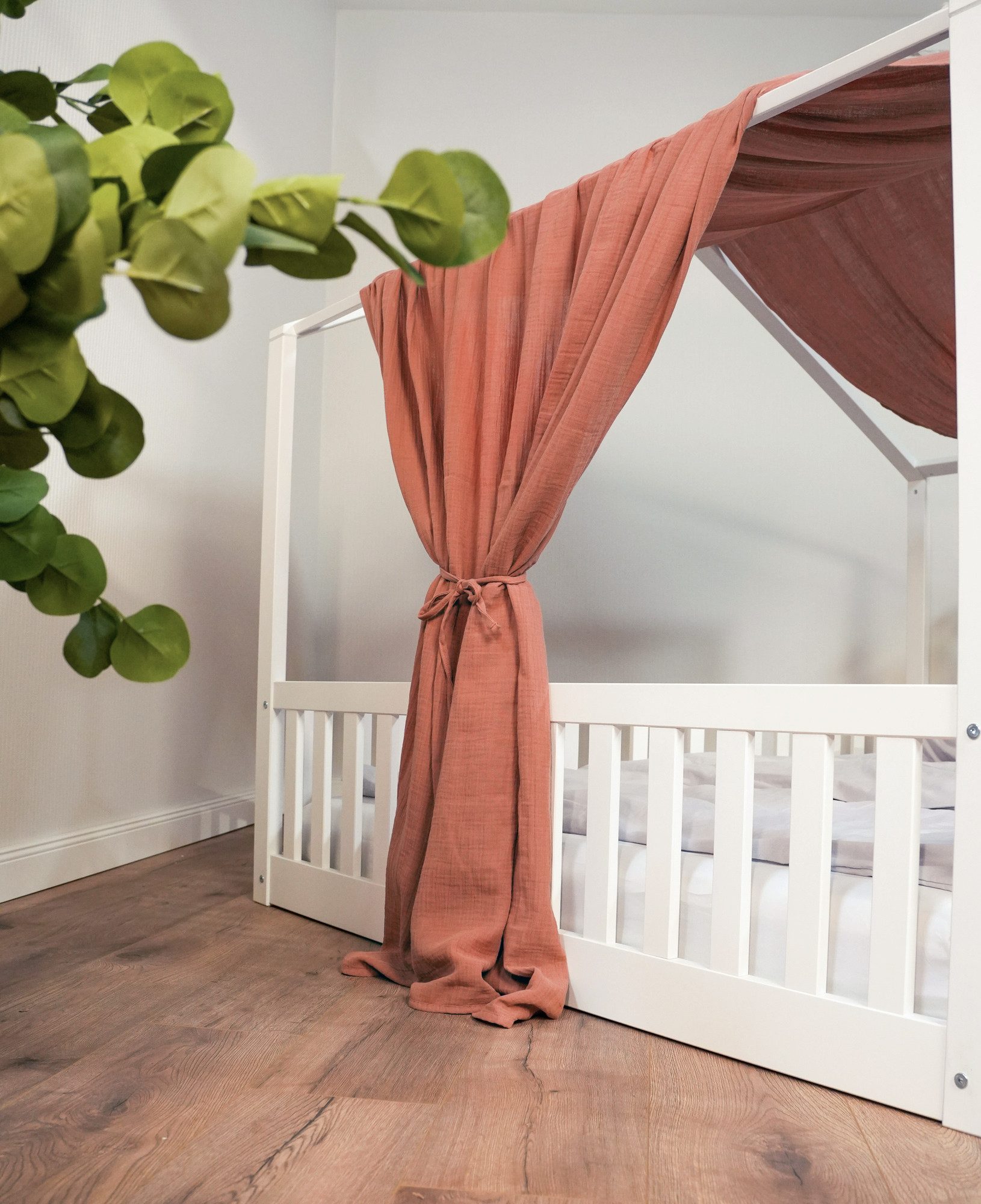 tiSsi® Betthimmel tiSsi® Baldachin Musselin für Hausbetten 120-140x200 cm