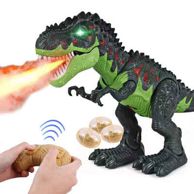 GelldG RC-Tier Ferngesteuertes Dinosaurier-Spielzeug, coolem drehbarem Stunt