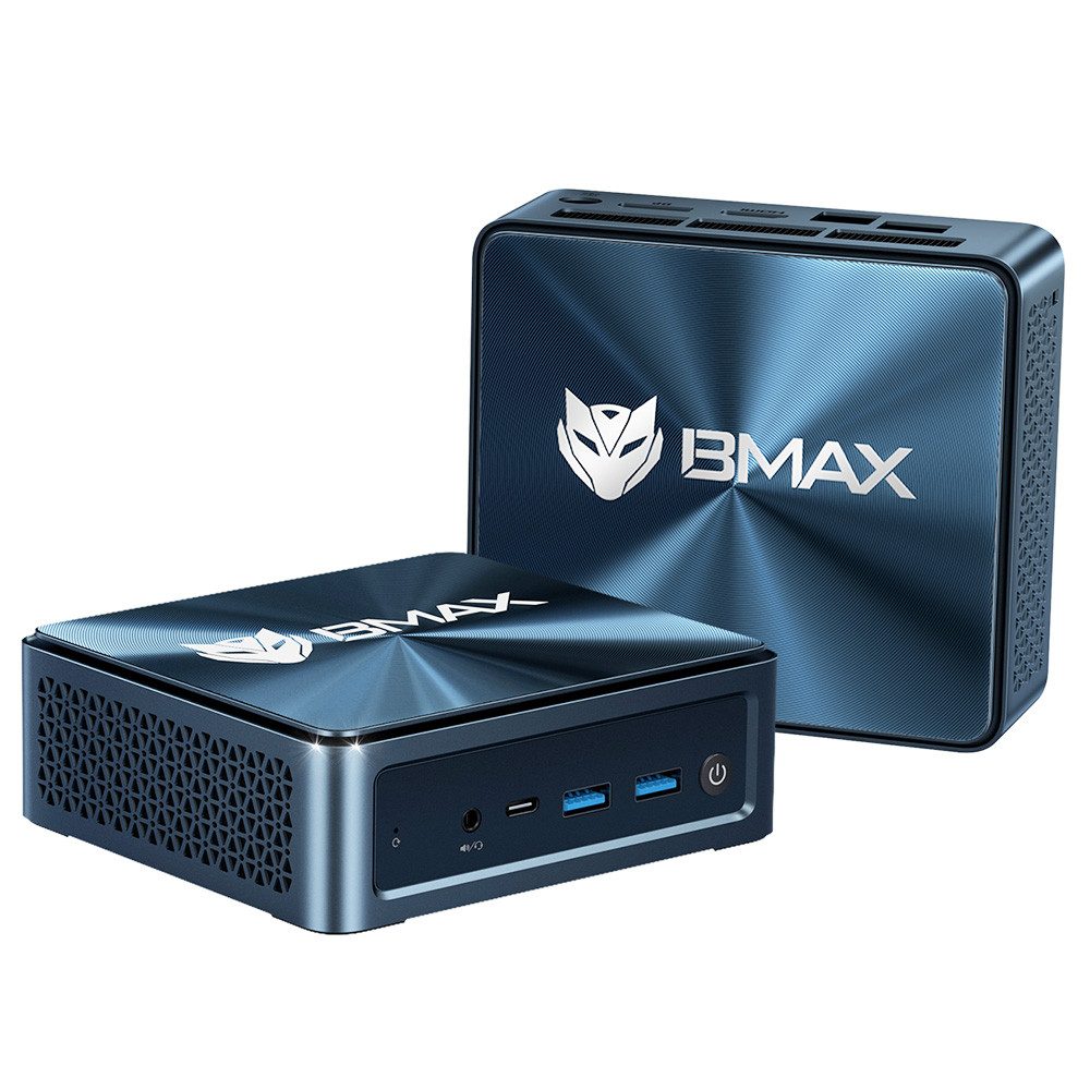 BMAX B10 Pro Intel i7-13620H, 10 Kerne, max.4,9 GHz, 24 GB+ 1 TB Mini-PC (Intel Core i7-13620H, 24 GB RAM, 1024 GB SSD, DP + HDMI + USB-C für Dreifachanzeige)