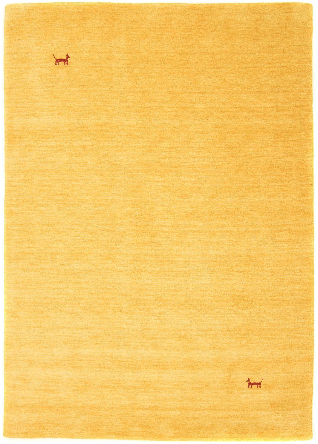 Wollteppich »GABBEH ASTERIA«, morgenland, rechteckig, Höhe 18 mm, reine Schurwolle, Uni Tiermotiv, Wohnzimmer-Otto