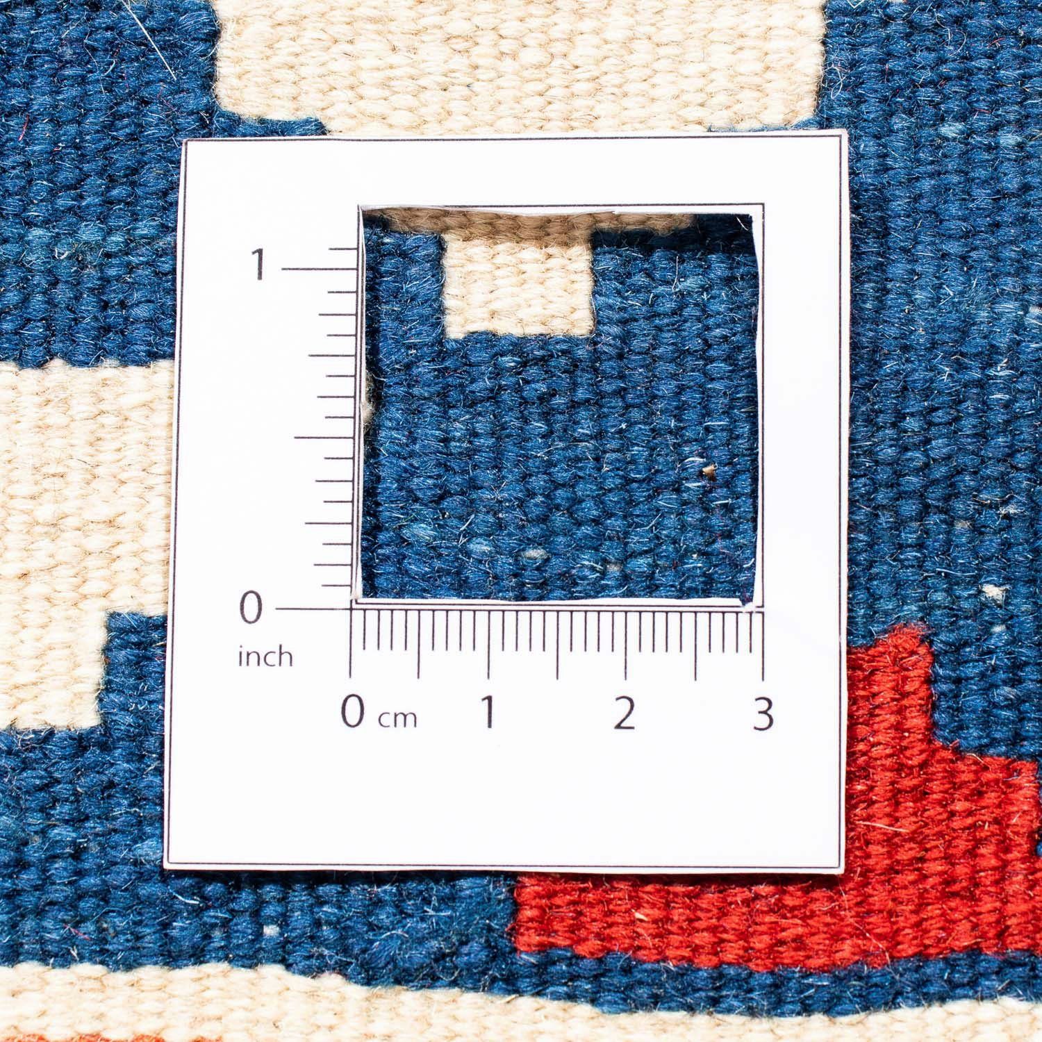 Wollteppich Kelim - 6 Höhe: quadratisch, morgenland, - dunkelblau, cm mm, - Einzelstück quadratisch Oriental Wohnzimmer, 103 100 x