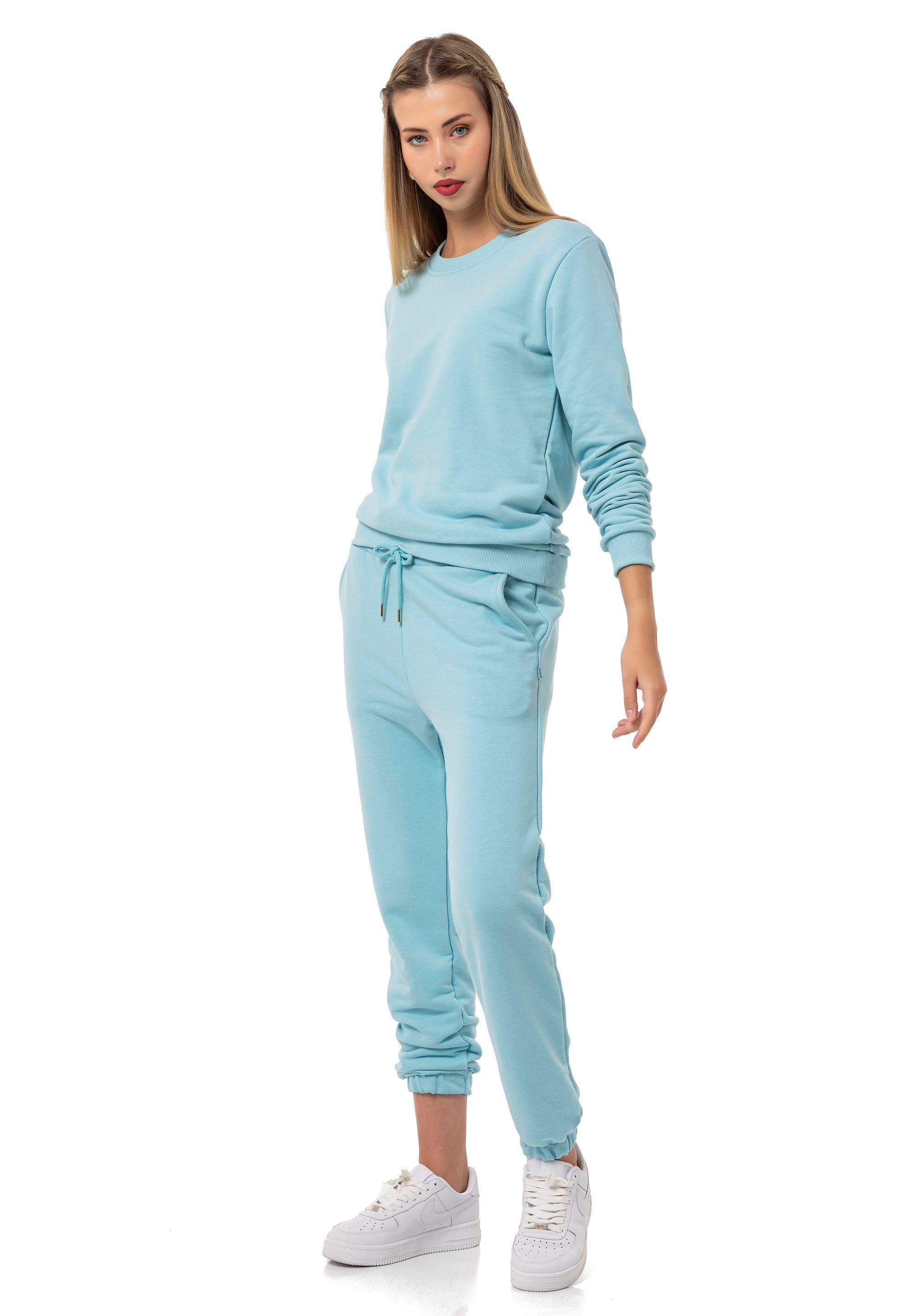 RedBridge Jogginganzug Sweatshirt mit Sweatpant Premium Basic (Set, 2-tlg)