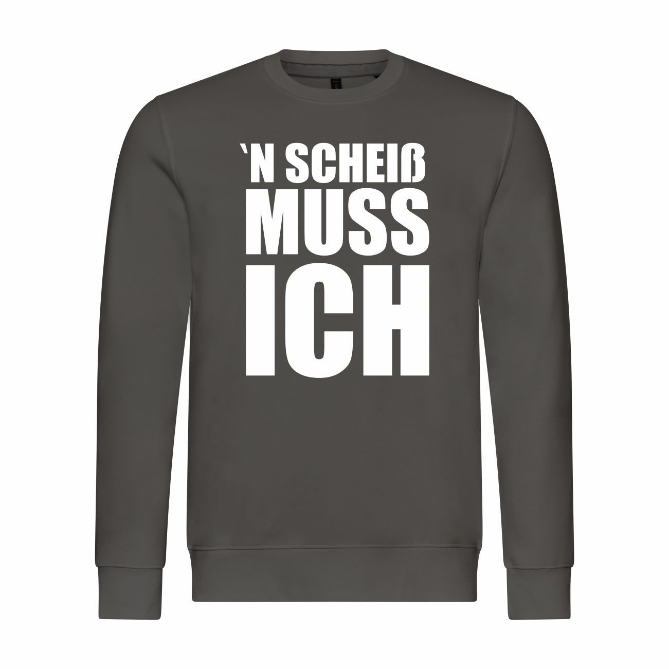 Rundhalspullover Herren Pullover N Scheiß muss ich