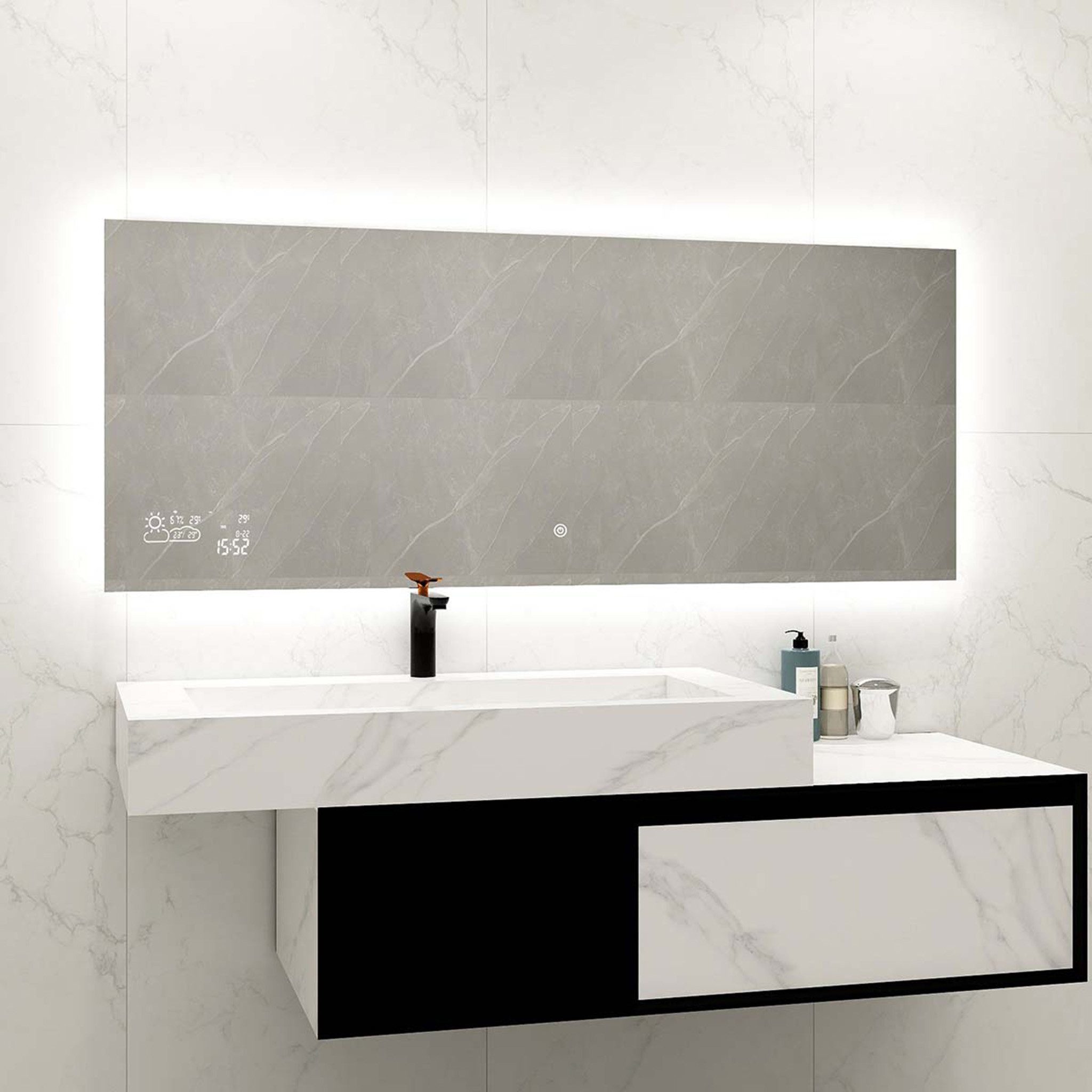 Heidenfeld Infrarotheizung Spiegelheizung HF-HS200 inkl. Touchdisplay 10 Ja günstig online kaufen