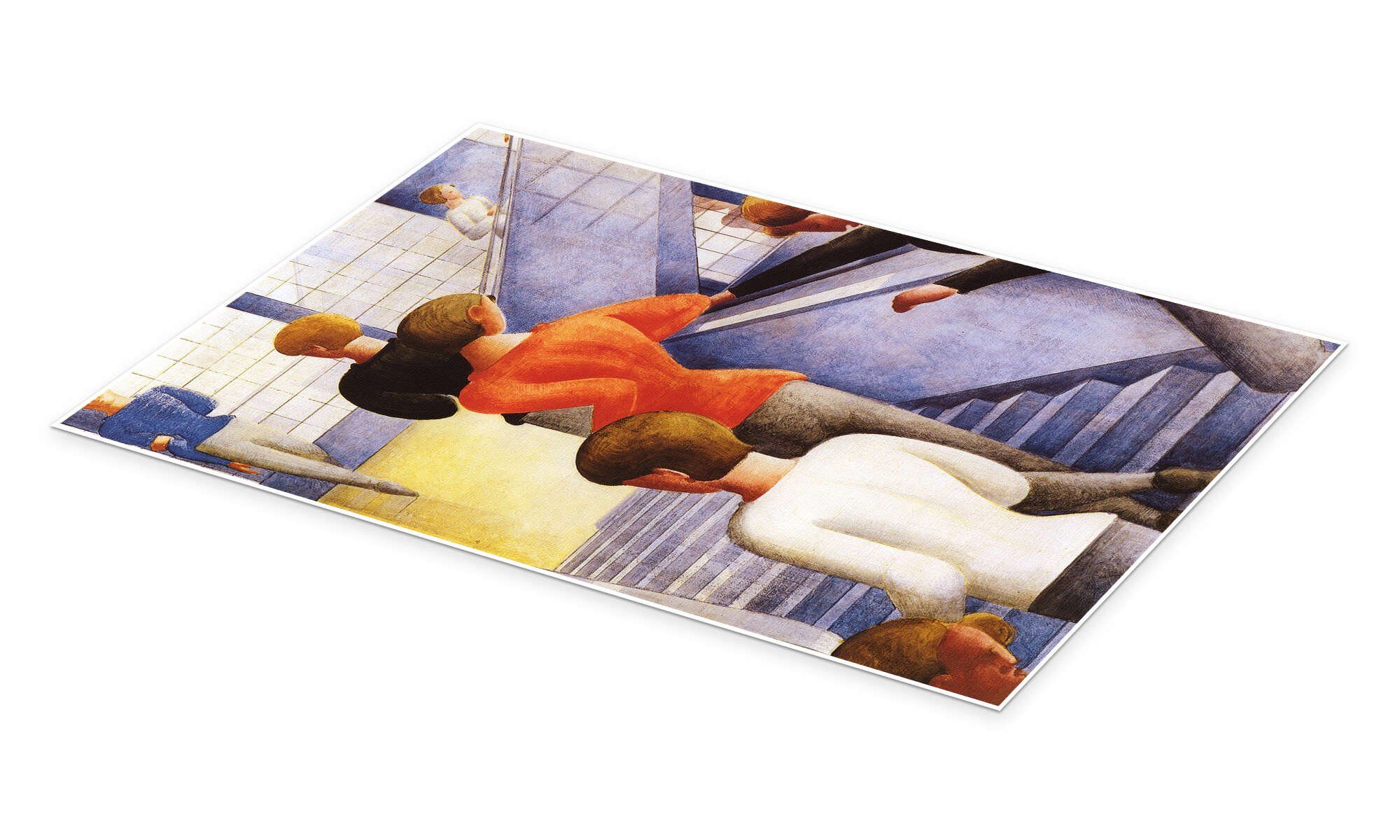 Posterlounge Poster Oskar Schlemmer, Bauhaustreppe, Flur günstig online kaufen