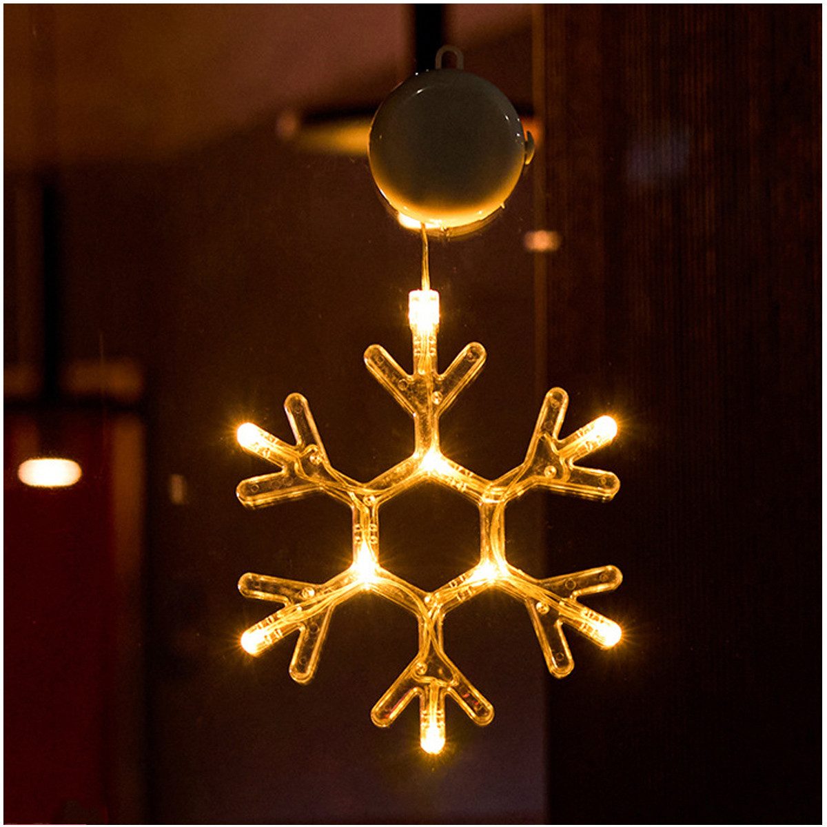 Qualra LED-Lichterkette LED Sterne Weihnachtsbeleuchtung Lichterkette Fenst günstig online kaufen