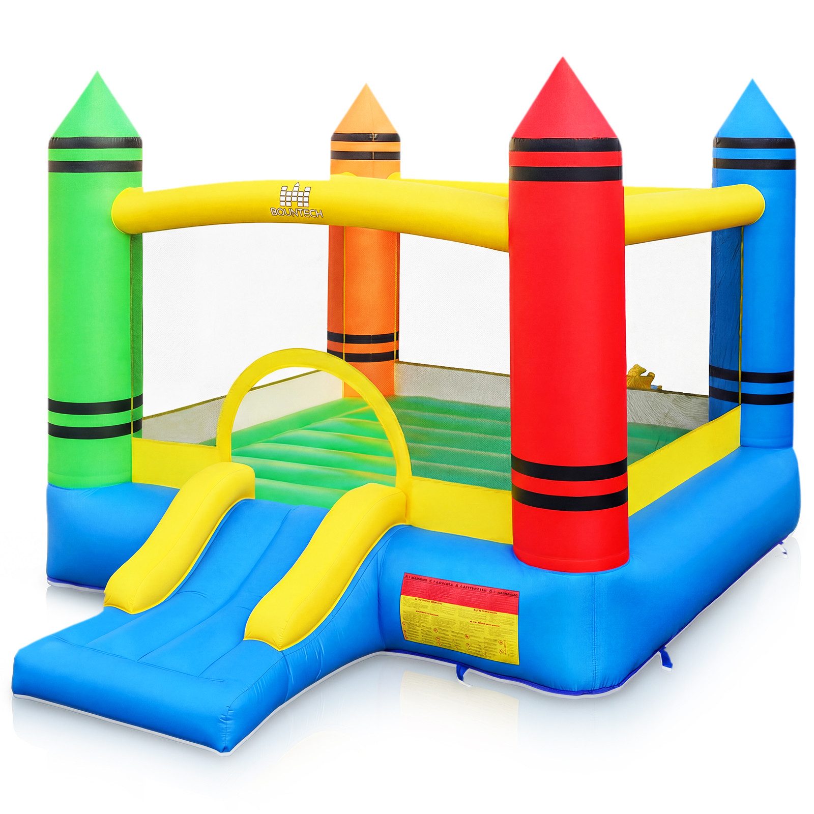 COSTWAY Hüpfburg Springburg, (1-tlg), mit Rutsche, großer Sprungbereich, für Kinder