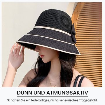 Daisred Sonnenhut Damen Breite Rand Sommervisier Strand Hut (1-St)