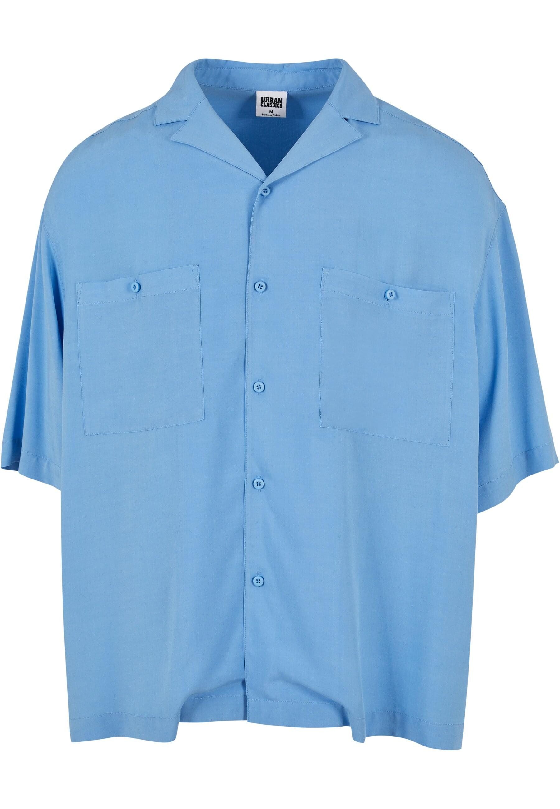 URBAN CLASSICS Langarmhemd Urban Classics Herren Oversized Resort Shirt (1-tlg)