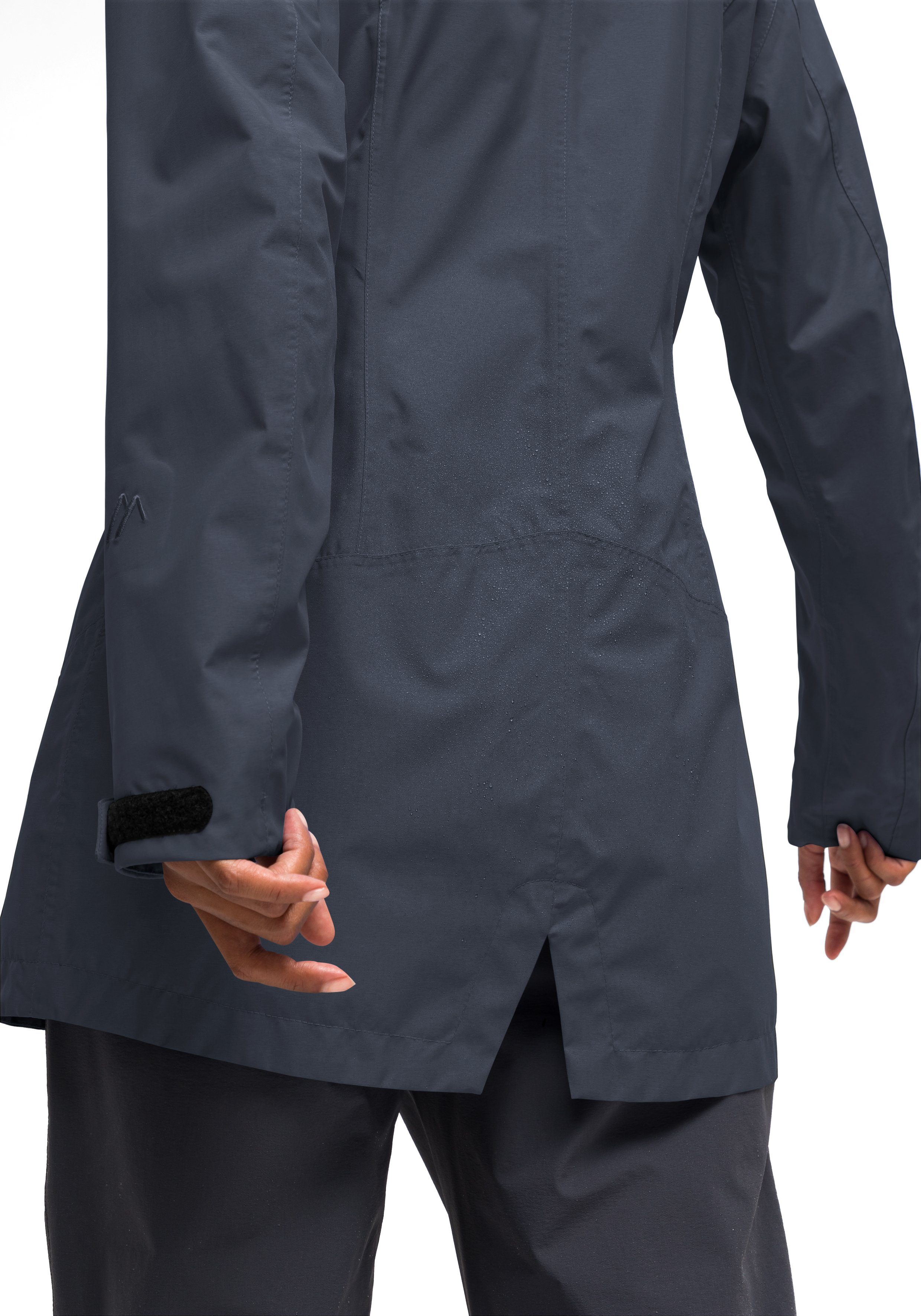 Sports Funktionsjacke W Perdura mit Wetterschutz Modischer Coat Maier vollem dunkelblau Mantel