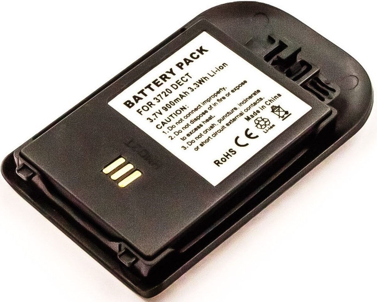 Akku für Ascom/swissvoice 660190/R2B Li-Ion 3,7 Volt 900 mAh schwarz Akku