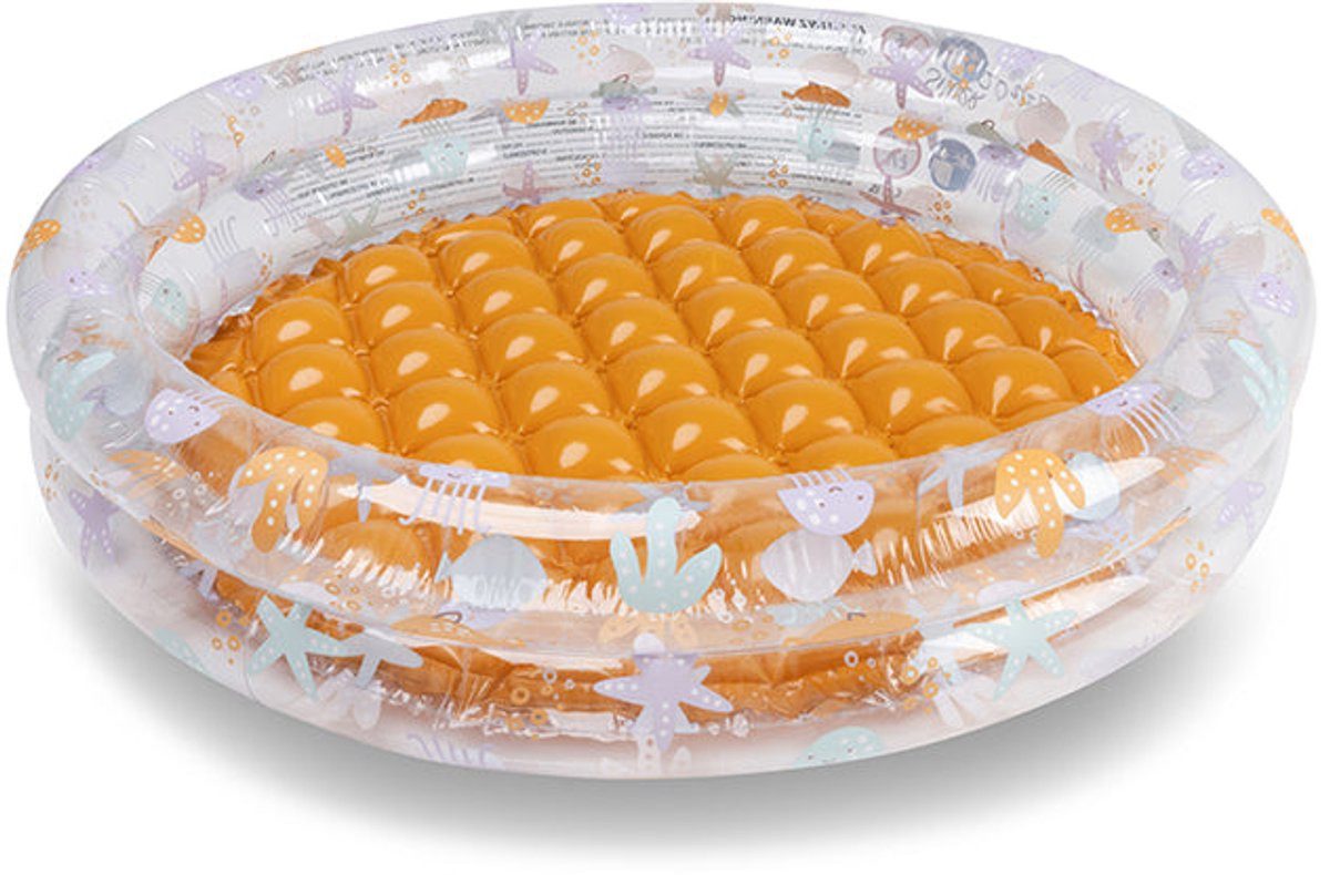 Swim Essentials Pool Swimming Pool 100 cm Transparent Sea Life 100 x 15 cm, Swimmingpool Planschbecken