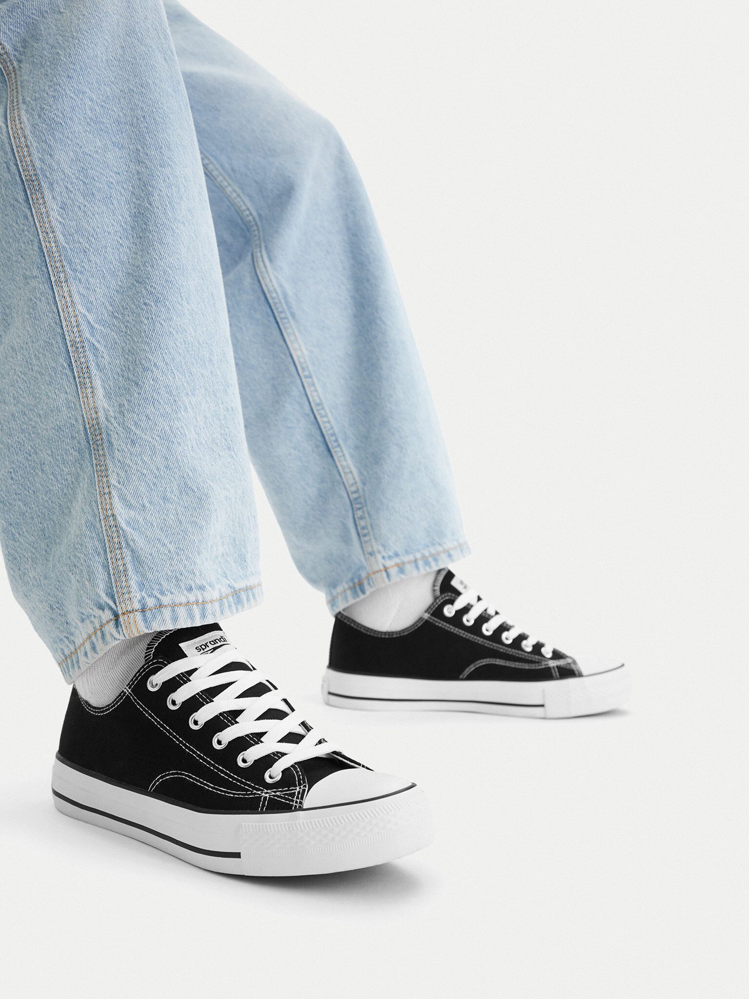 sprandi Sprandi Herrenturnschuhe Weiß Sprandi-CEOWB-YL201401 Schwarz Sneaker