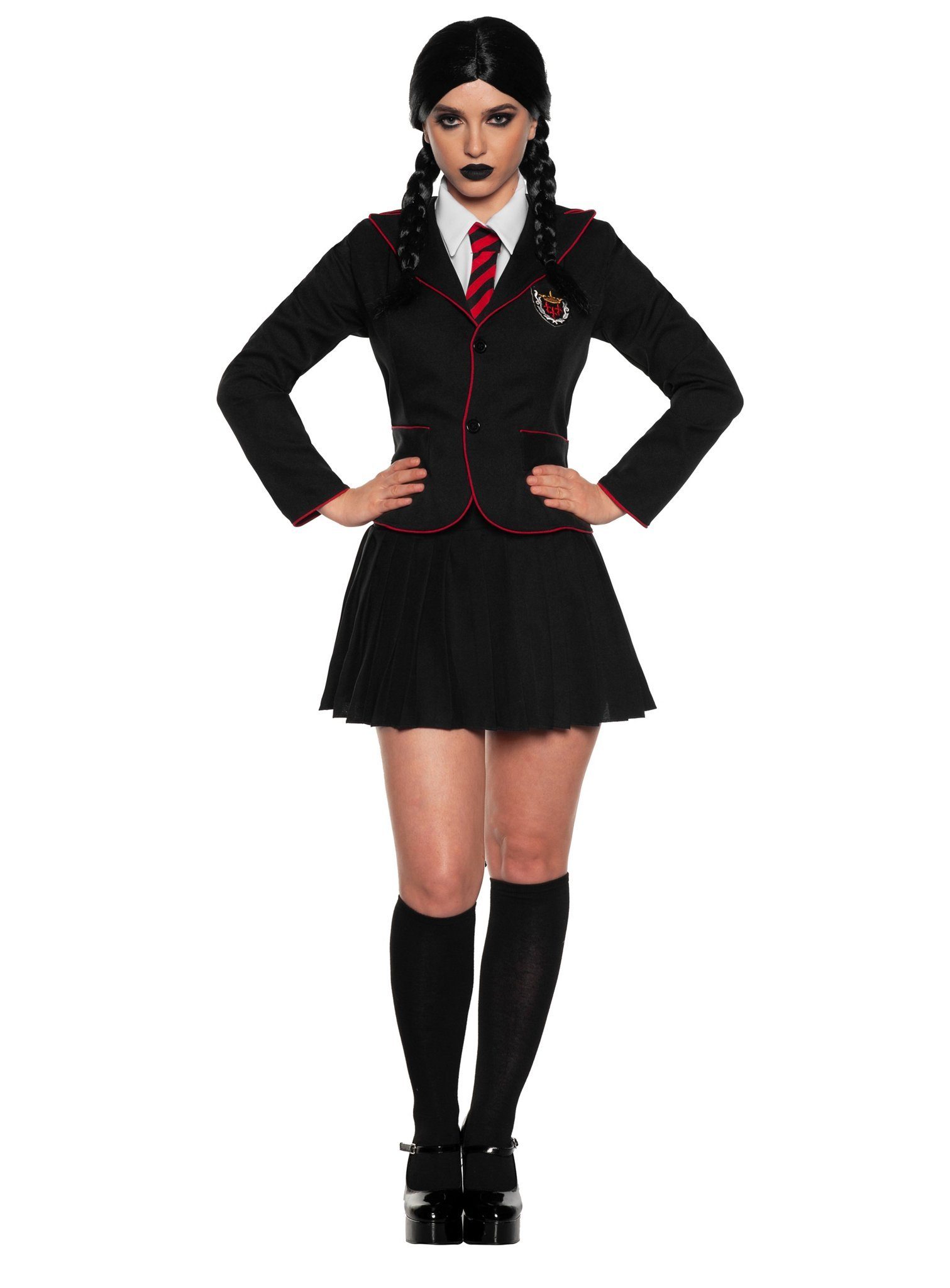 Underwraps Kostüm Gothic Schoolgirl Kostüm, Gehört garantiert nicht zu den Normies: Schuluniform für düstere So