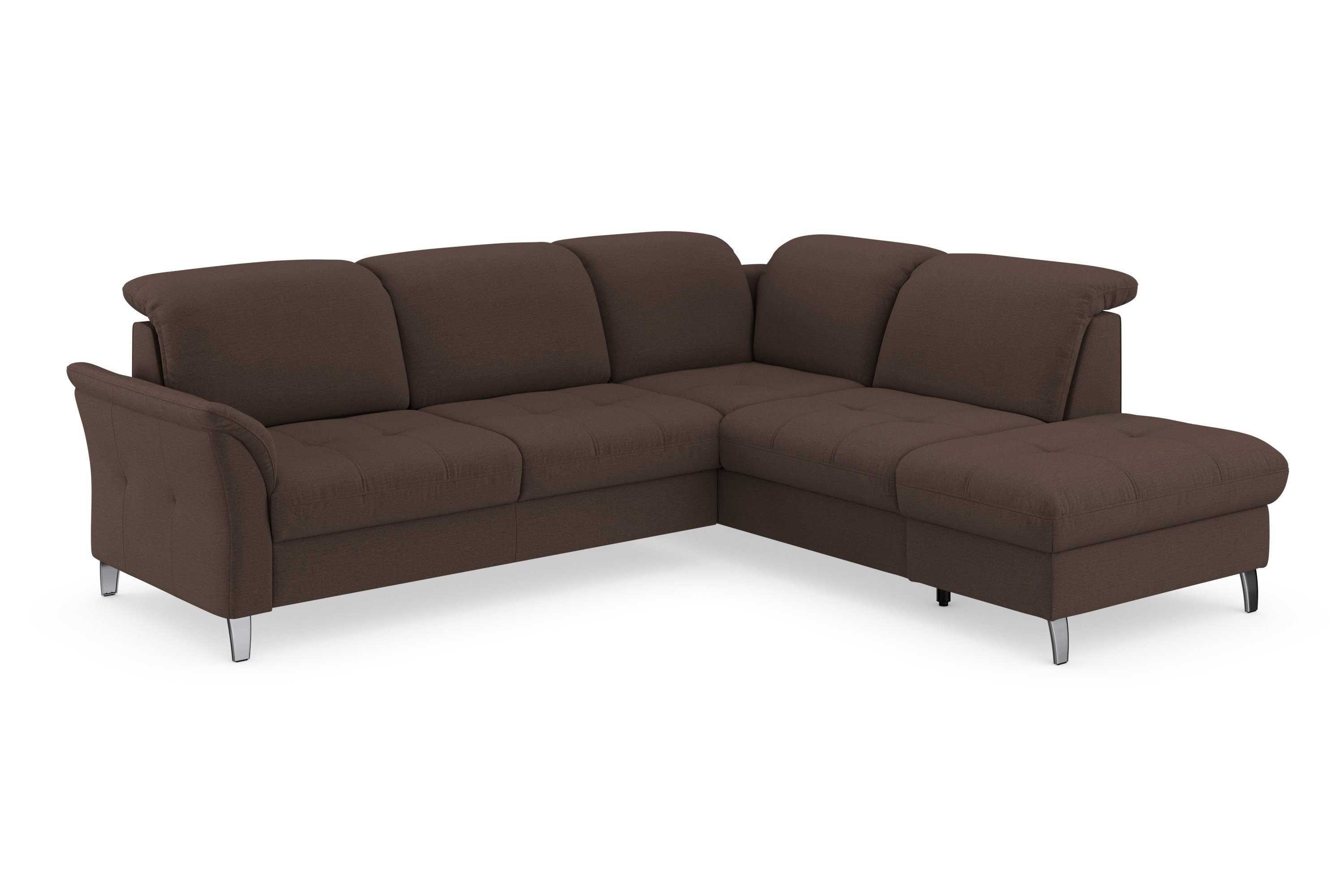 sit&more Ecksofa Maggiore, Stauraum und mit Kopfteilverstellung, wahlweise Bettfunktion