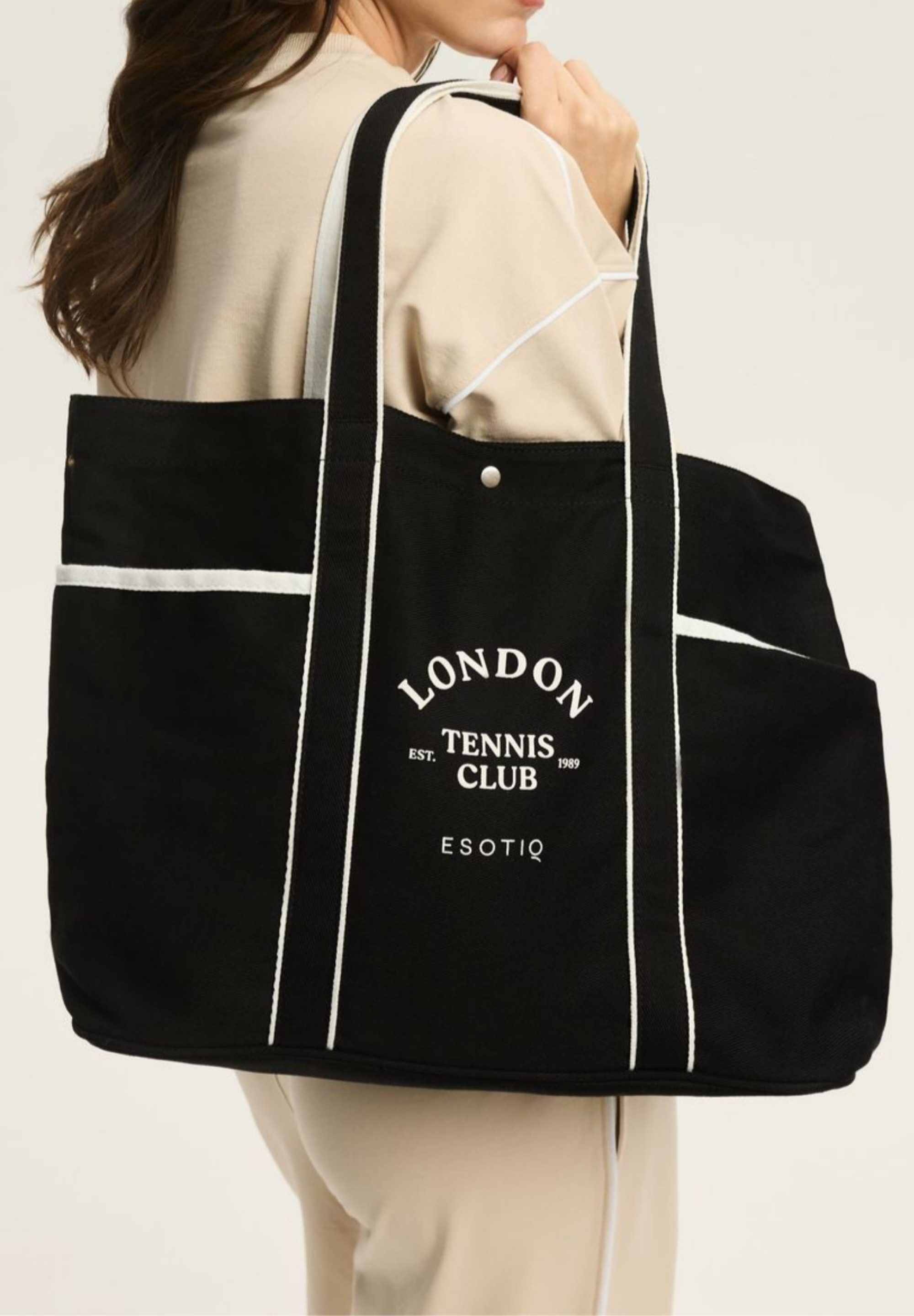 ESOTIQ Shopper Große Shopper Tasche XL Baumwolle bedruckt bequem Alltag Remi (1-tlg)