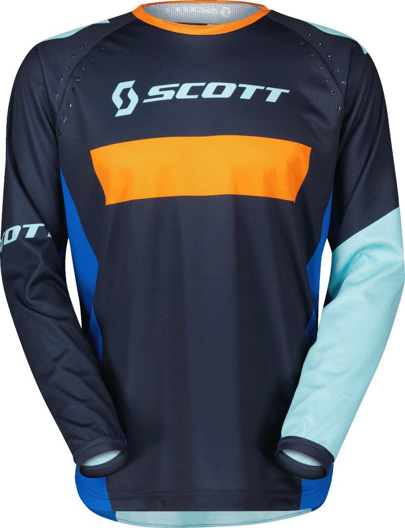 Scott Motocross-Shirt 350 Race Evo 2023 Kinder Motocross Jersey feuchtigkeitsregulierend belüftet