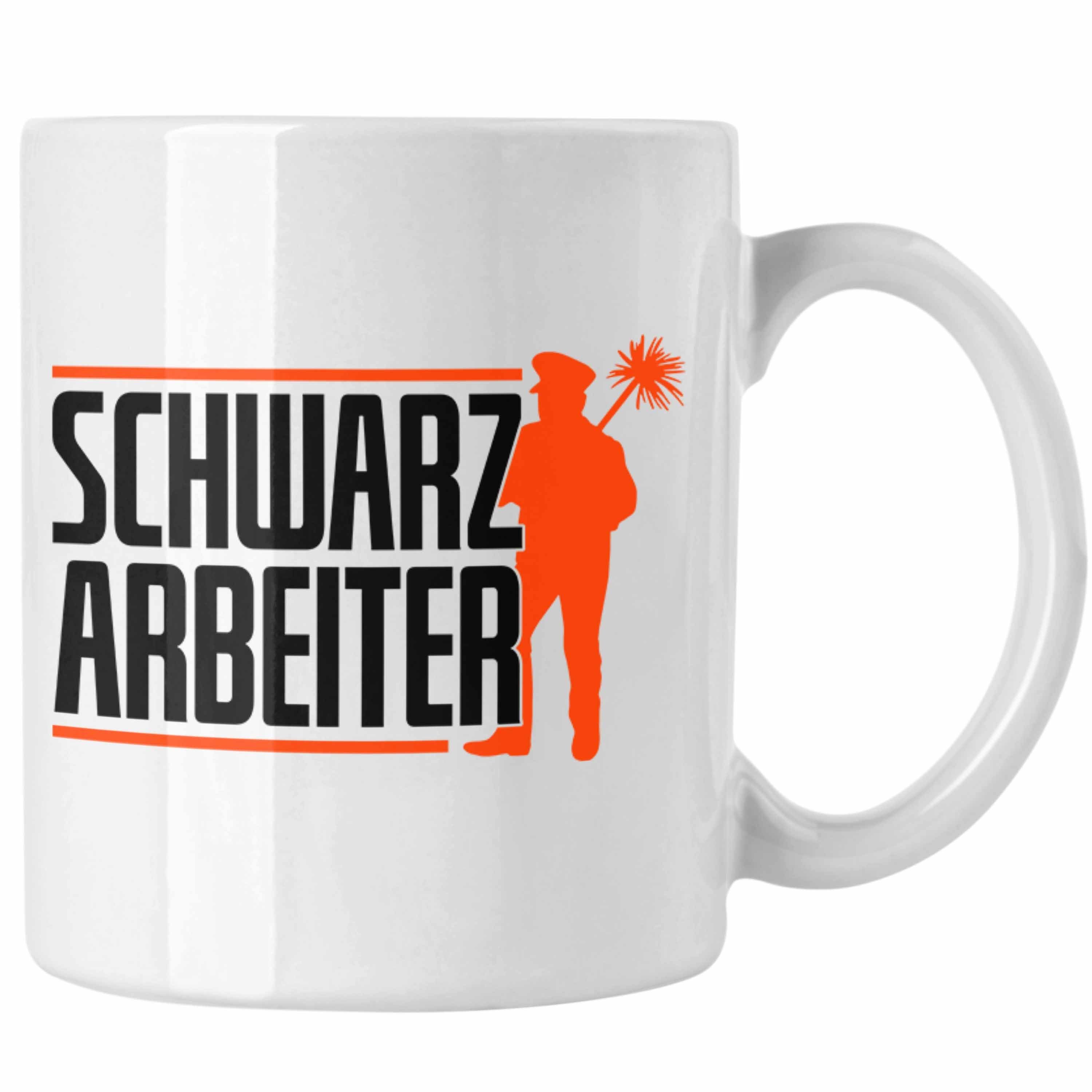 Trendation Tasse Lustiges Geschenk für Schornsteinfeger Spruch Geschenkdiee Schwarzarbe