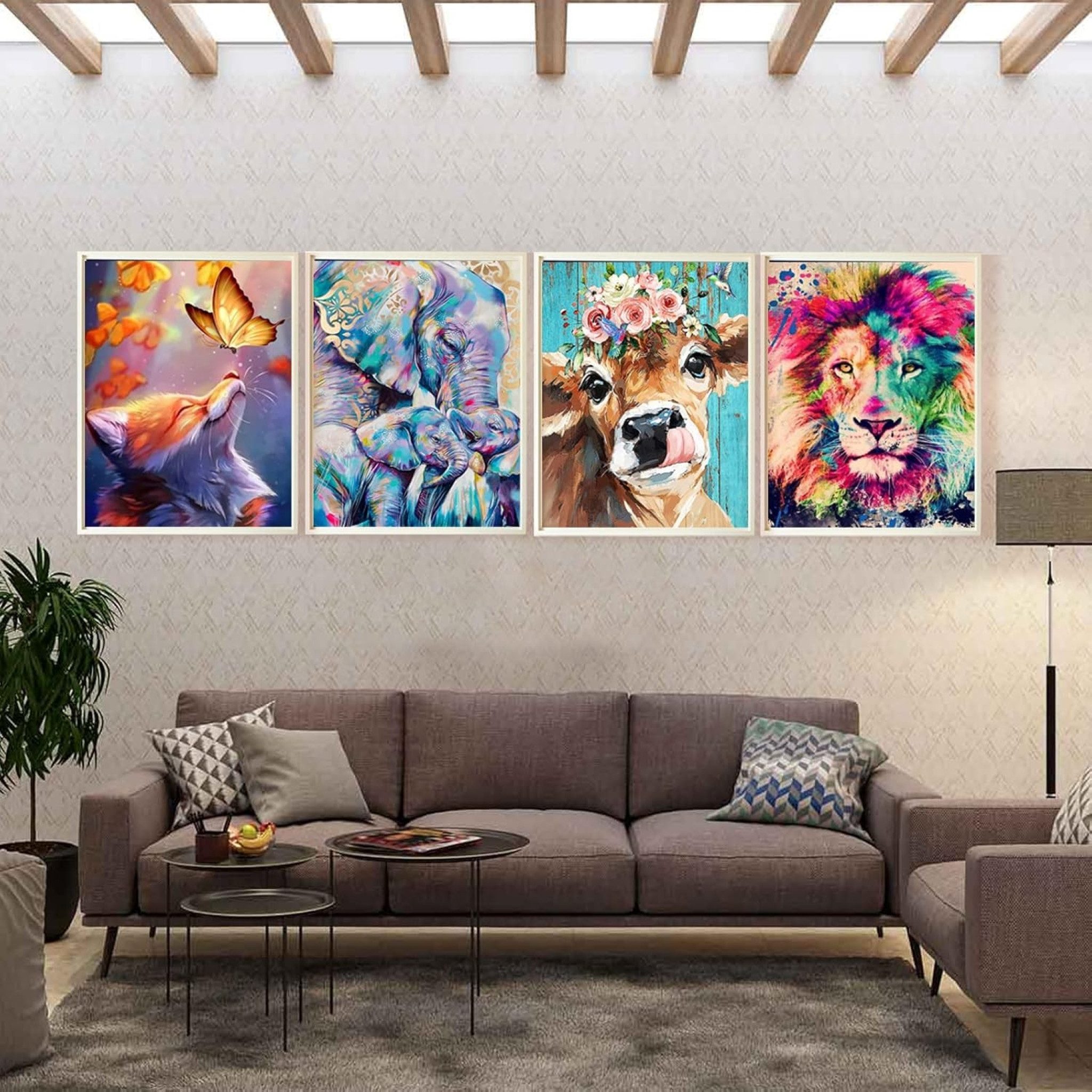 KAYLJIE Malen nach Zahlen (Komplettset für 5D Diamond Painting inklusive Leinwand, Diamanten und Werkzeugen, Diamond Painting Set mit Zubehör für DIY-Kreativität und Entspannung), 5D Diamond Painting mit präziser Klebeschicht & Zubehör