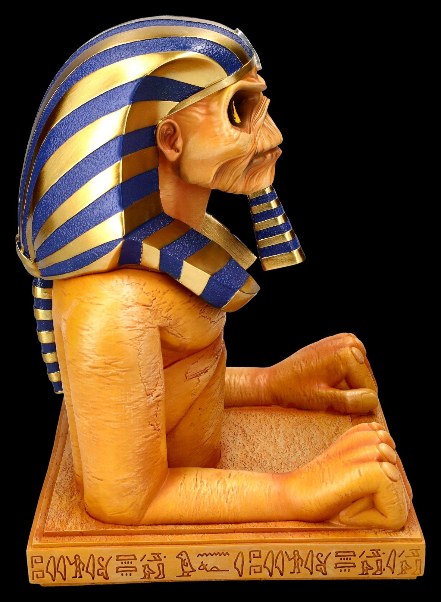 Figuren Shop GmbH Dekofigur Iron Maiden Figur - Powerslave Büste - Merchandise Dekofigur Deko