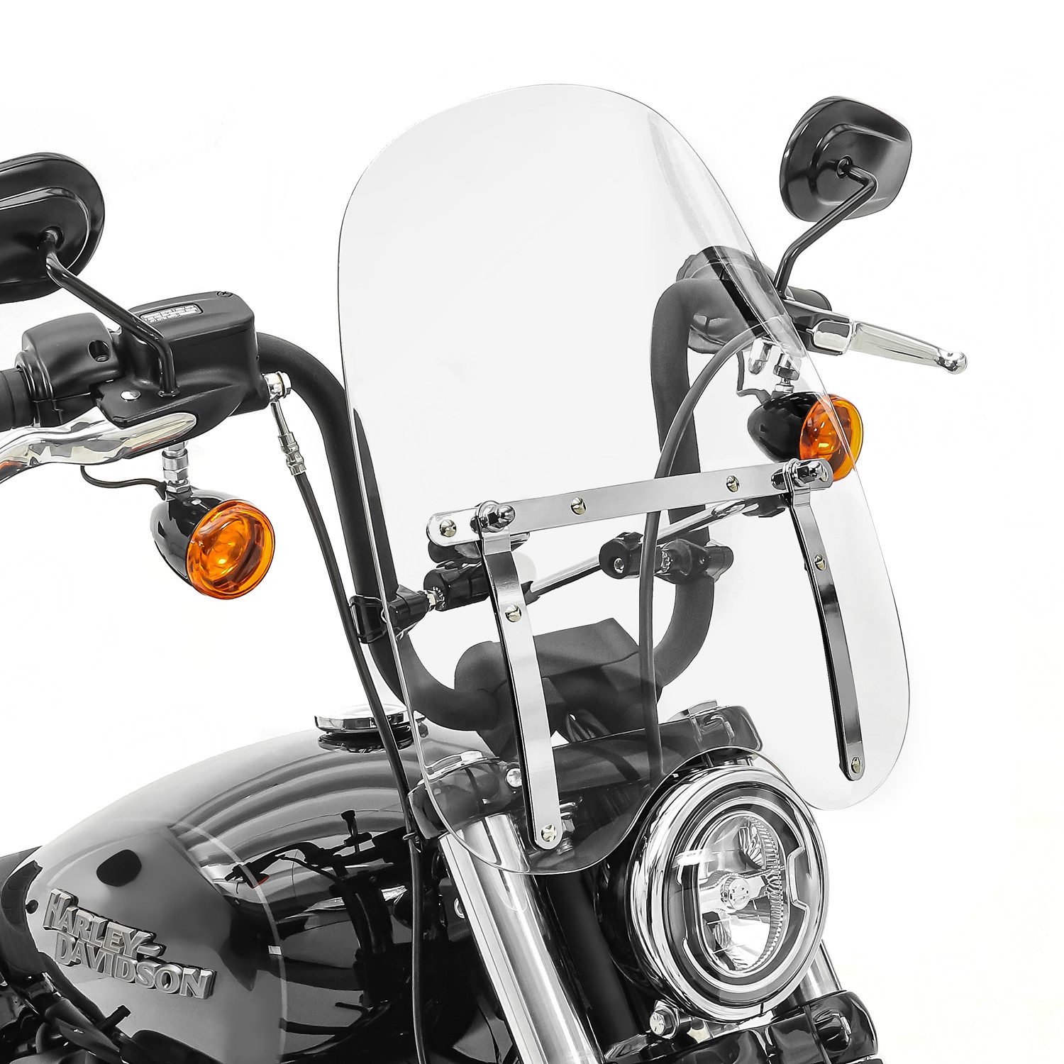 Craftride Motorradhelm-Visier Windschild CW1 für Yamaha XV 1100/ 125/ 250/ 535/ 750 Virago, XV 950/